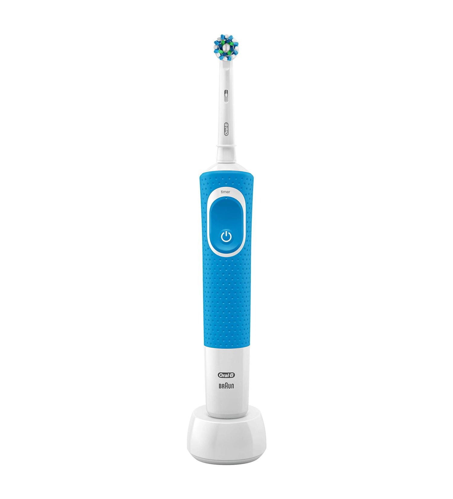 Oral-B 610498 Vitality 100 Crossaction Electric Toothbrush - Rechargeable Blue | Best International Shipping - Buy Online on GoSupps.com