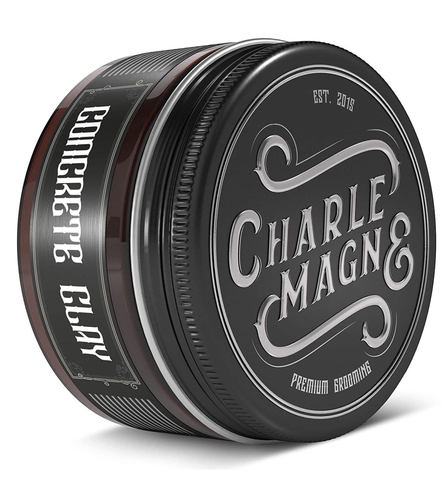 Charlemagne Concrete Clay - Strong Hold Hair Wax Pomade for Men | Matt Look Hair Styling Cream | Premium Hair Clay Made in Germany - Buy Online on GoSupps.com