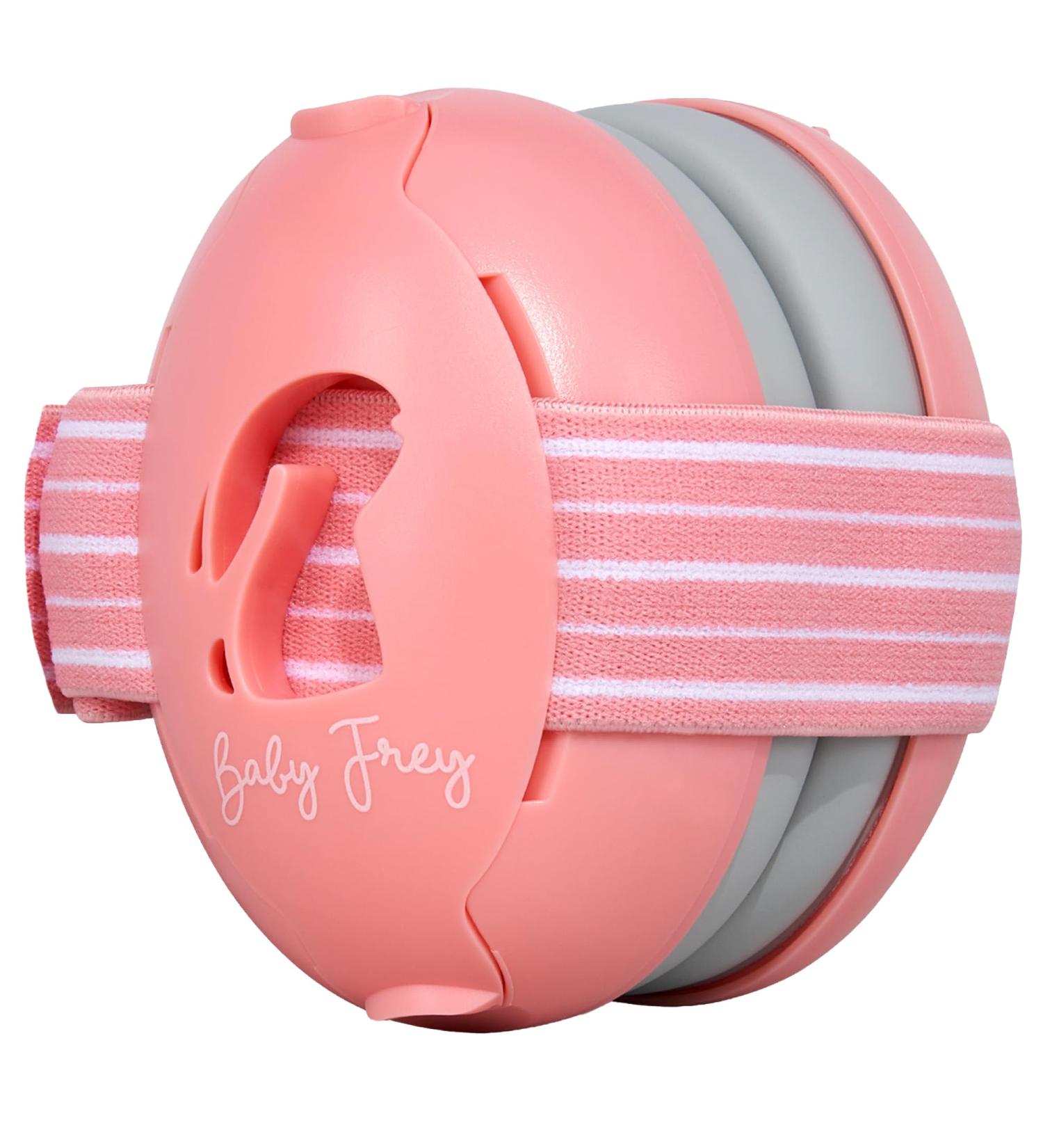 Buy Baby Frey Hearing Protection for Babies | Test Winner Noise Reduction Up to 23dB | Comfortable Baby Headphones with Non-Slip Band & Premium Carrying Bag | Pink - Buy Online on GoSupps.com