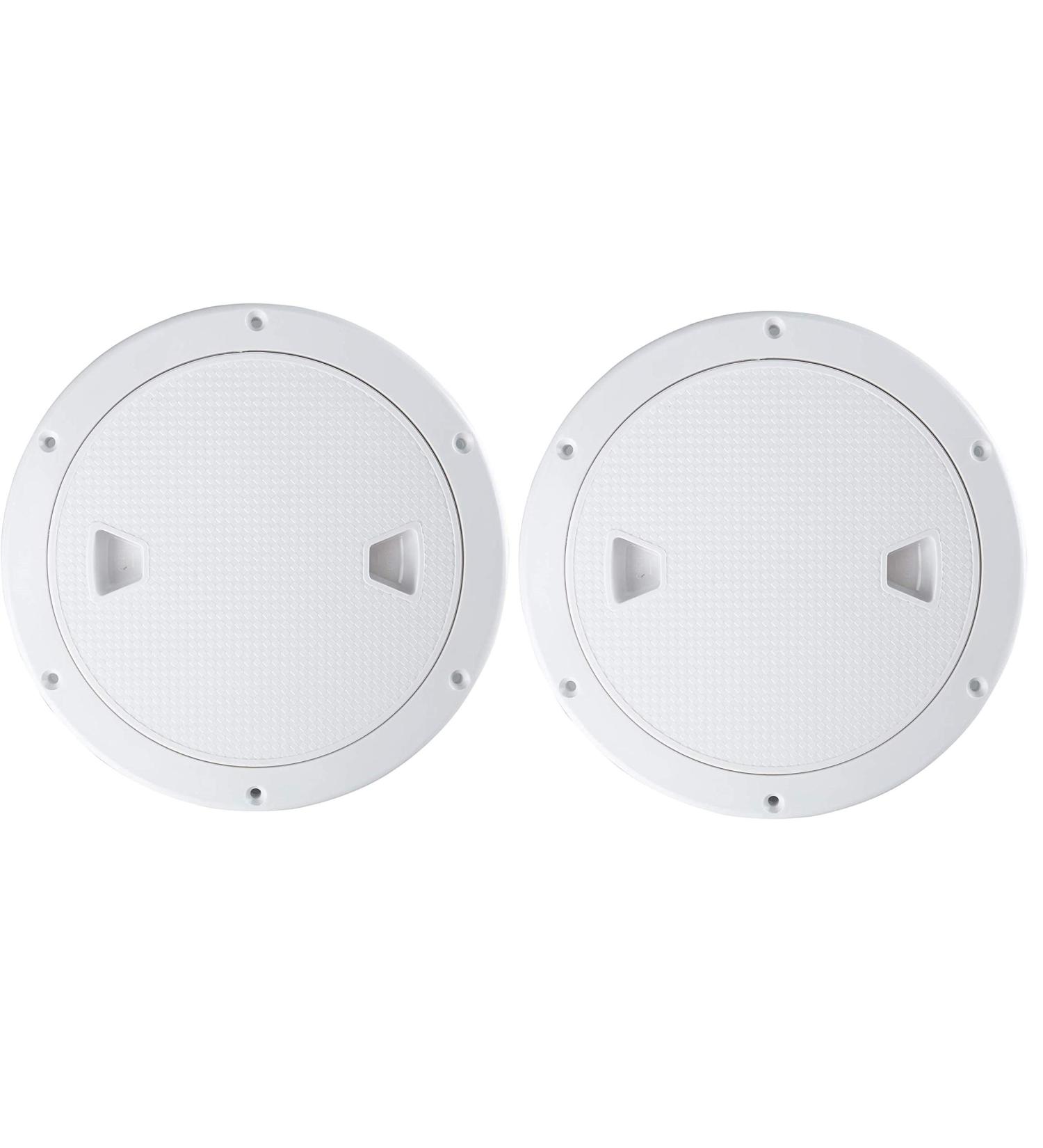 YaeMarine Marine Inspection Hatch Deck Plate Access - 2-Pack 6 Boat Deck Cover, Non-Slip RV White - Opening Dia 6 (151mm) - Buy Online on GoSupps.com