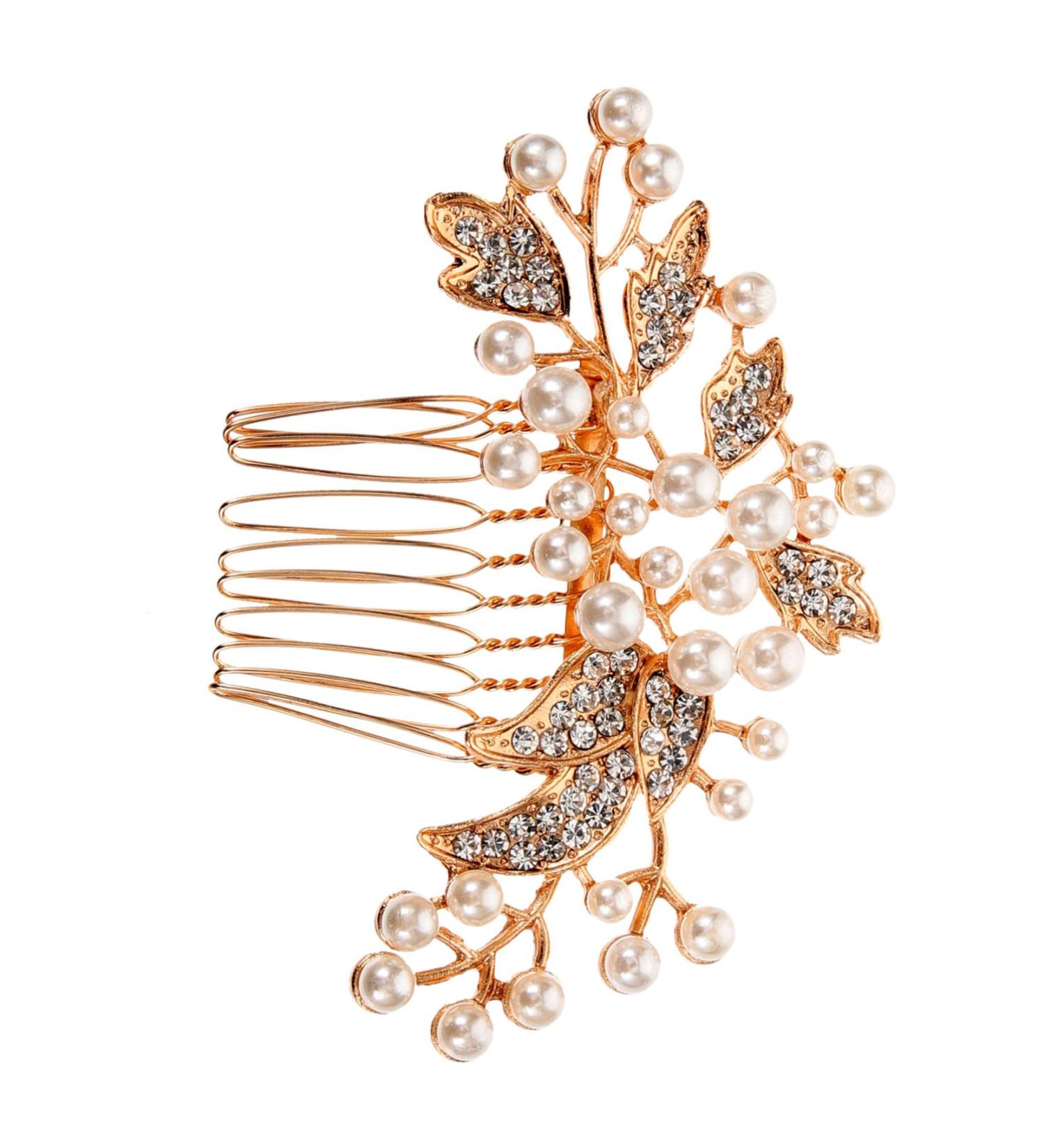 MERRYHAPY Bridal Hair Accessories Wedding Hair Accessories for Bridal Wedding Hair Side Comb Bride Hair Accessories Hair Comb for Women Hair Side Comb for Girl Pearl Hair Side Comb - Buy Online on GoSupps.com