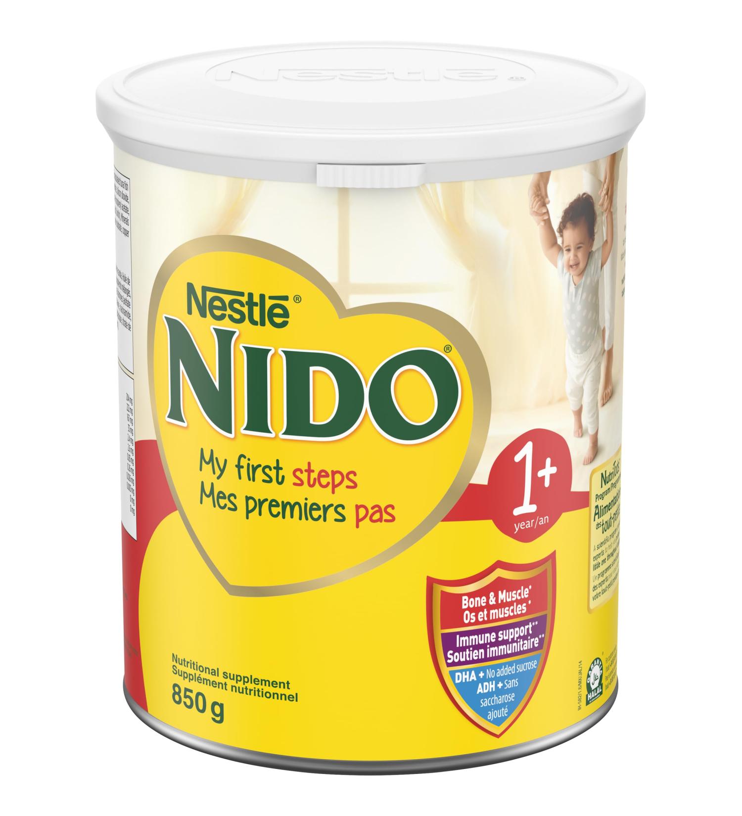 NESTL NIDO 1+ Milk Flavour Nutritional toddler drink 850 gram - Buy Online on GoSupps.com