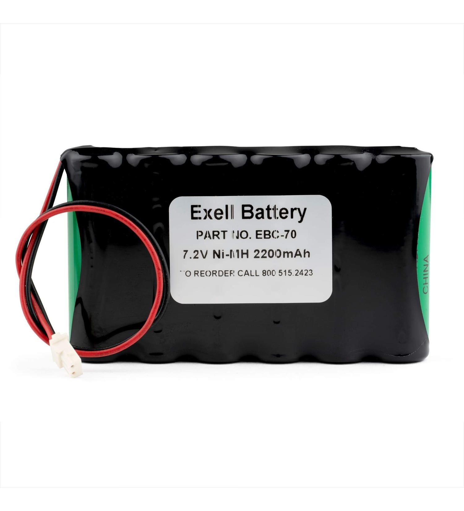 Exell 7.2V NiCD Back-Up Battery (2000 mAh) for Security Alarm Systems - Reliable International Shipping - Buy Online on GoSupps.com