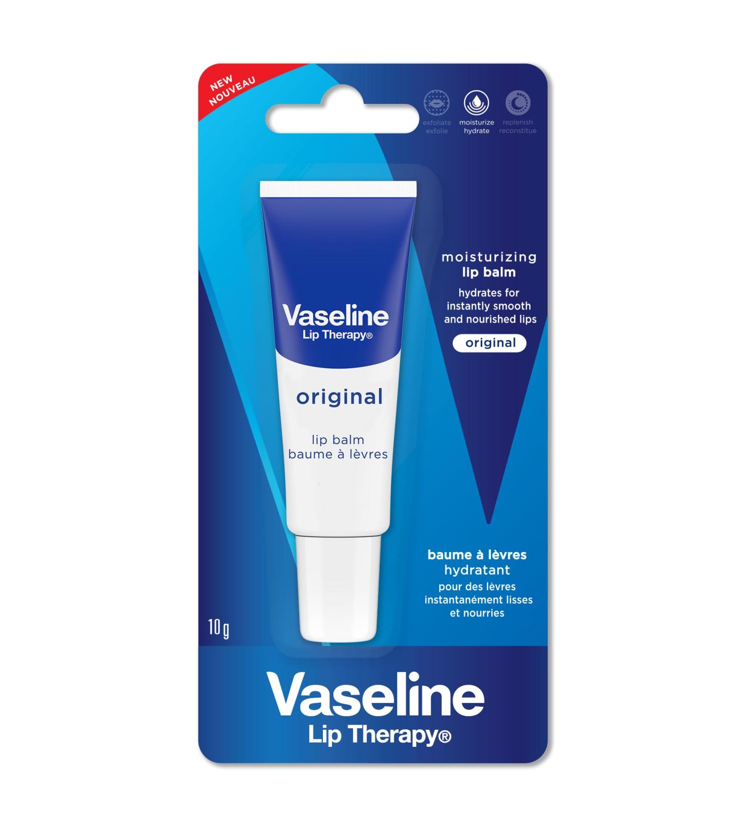 Vaseline Lip Therapy Original Balm Tube 10g - Buy Online on GoSupps.com