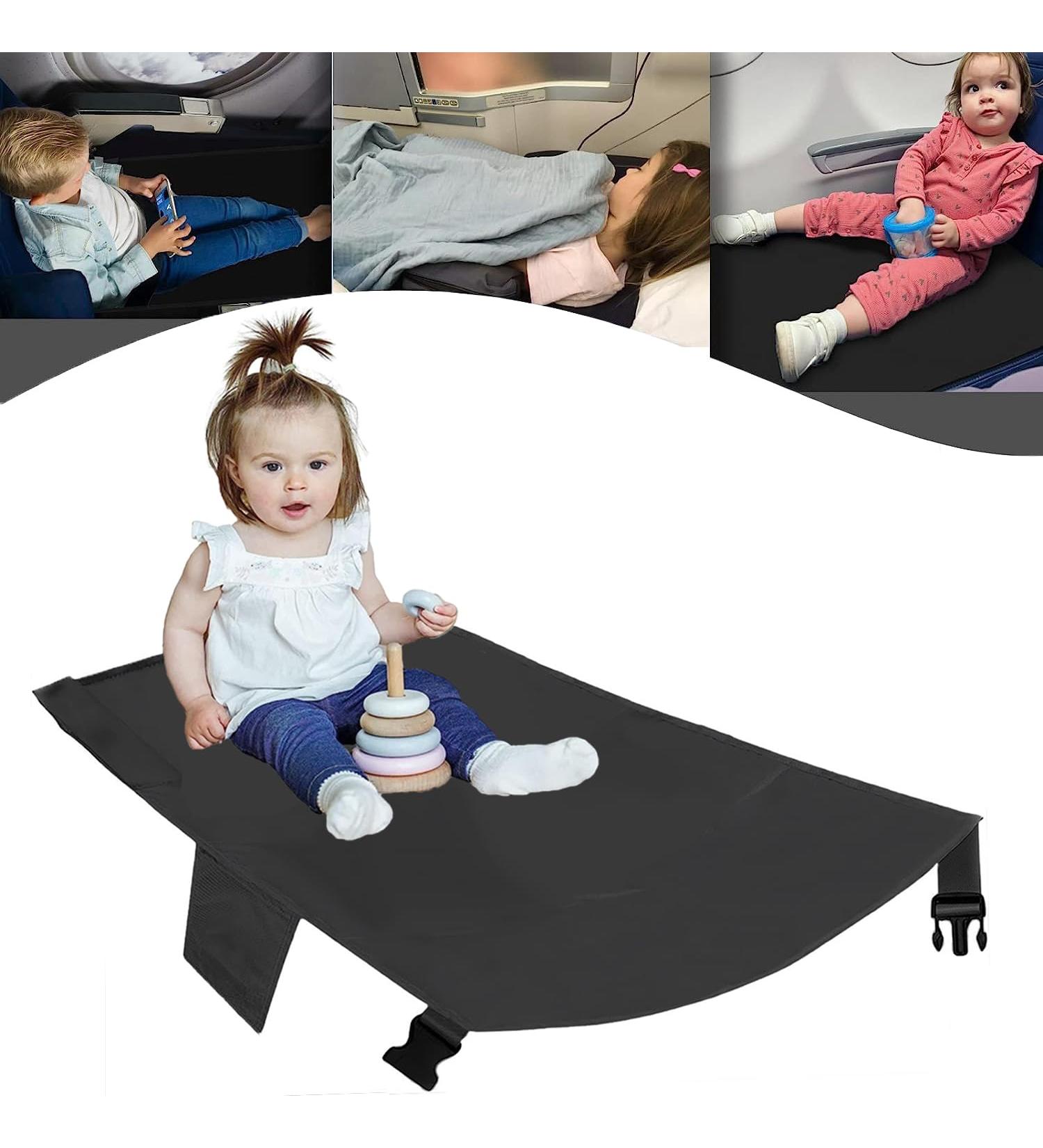 Kids Airplane Footrest Toddler Travel Bed Airplane Foot Hammock for Baby with Anti-Slip Design Airplane Seat Extender for Kids Portable Airplane Travel Accessories Aircot for Plane Kid (Black) - Buy Online on GoSupps.com