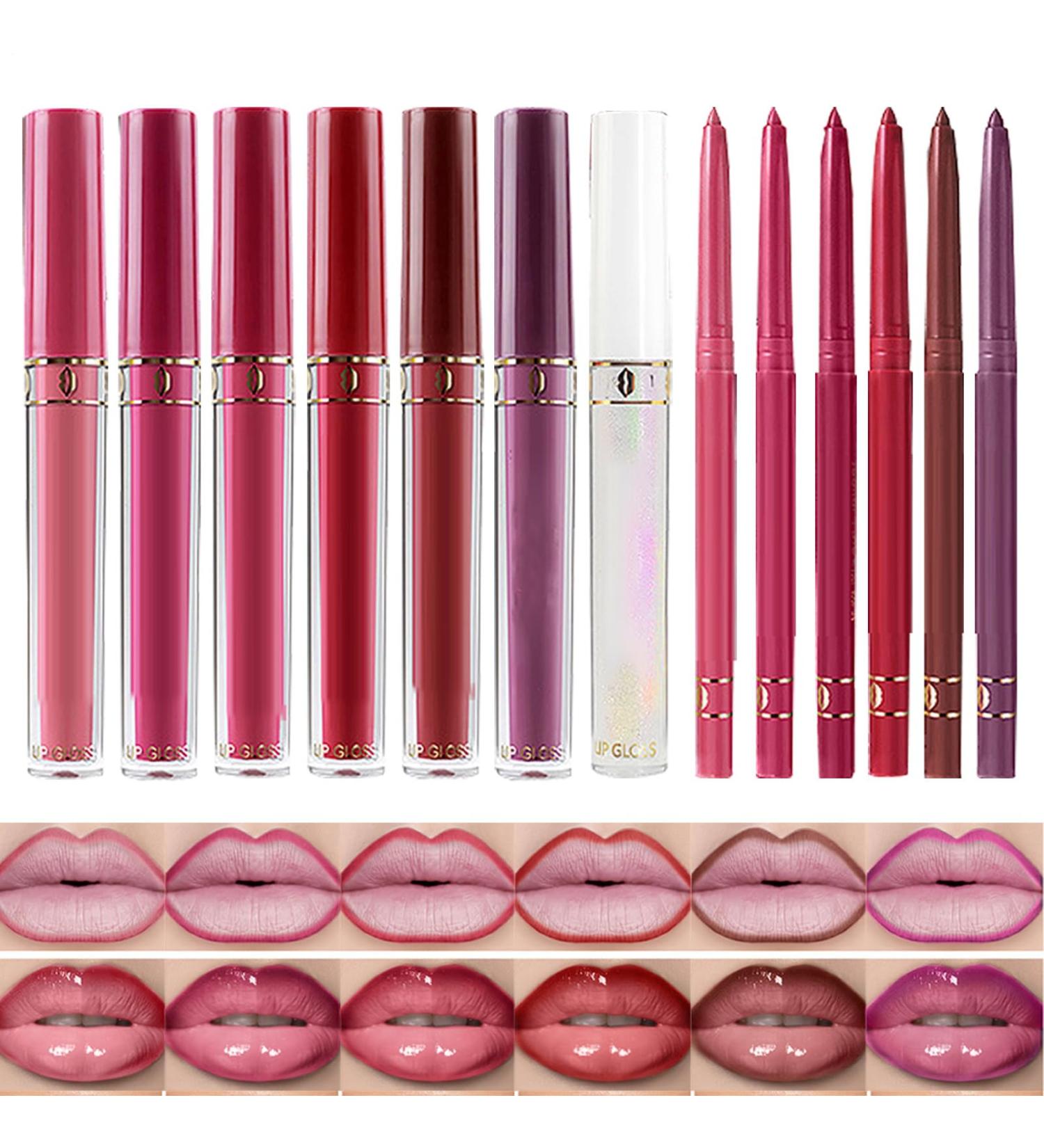  Poupangke Lip Makeup Moisturizing Lip Pencil for Long-Lasting Glossy Effect | Long-Lasting Hydration Water-Resistant Smudge-Proof for Weddings Parties and Outdoor Events - Buy Online on GoSupps.com