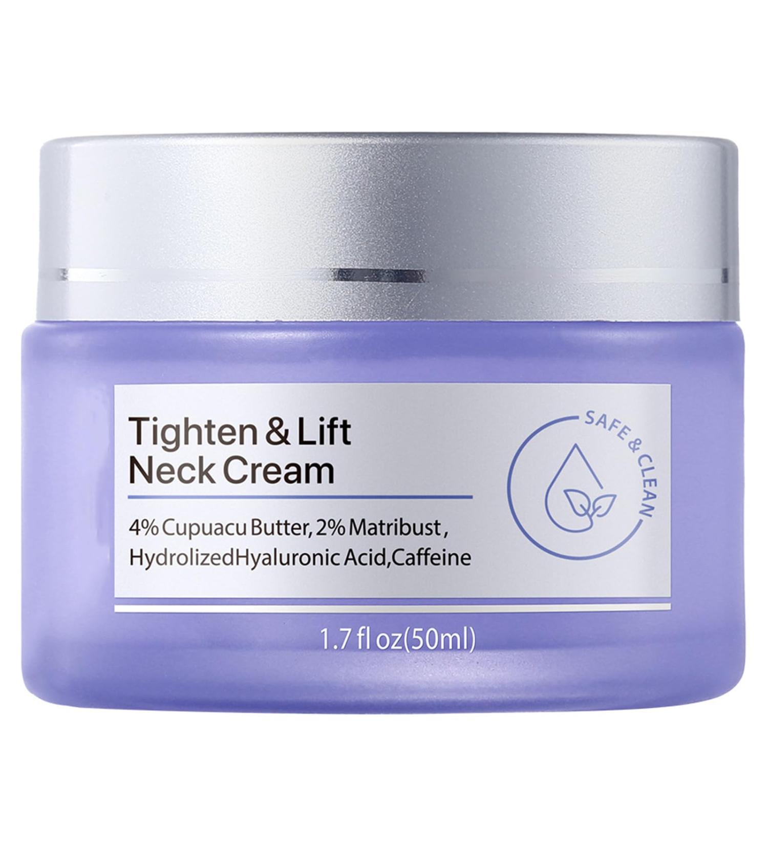 Neck Firming Cream: Anti-Wrinkle Tightening & Lifting Moisturizer for Smooth Skin - Reduce Fine Lines & Wrinkles (1.7 oz - Buy Online on GoSupps.com