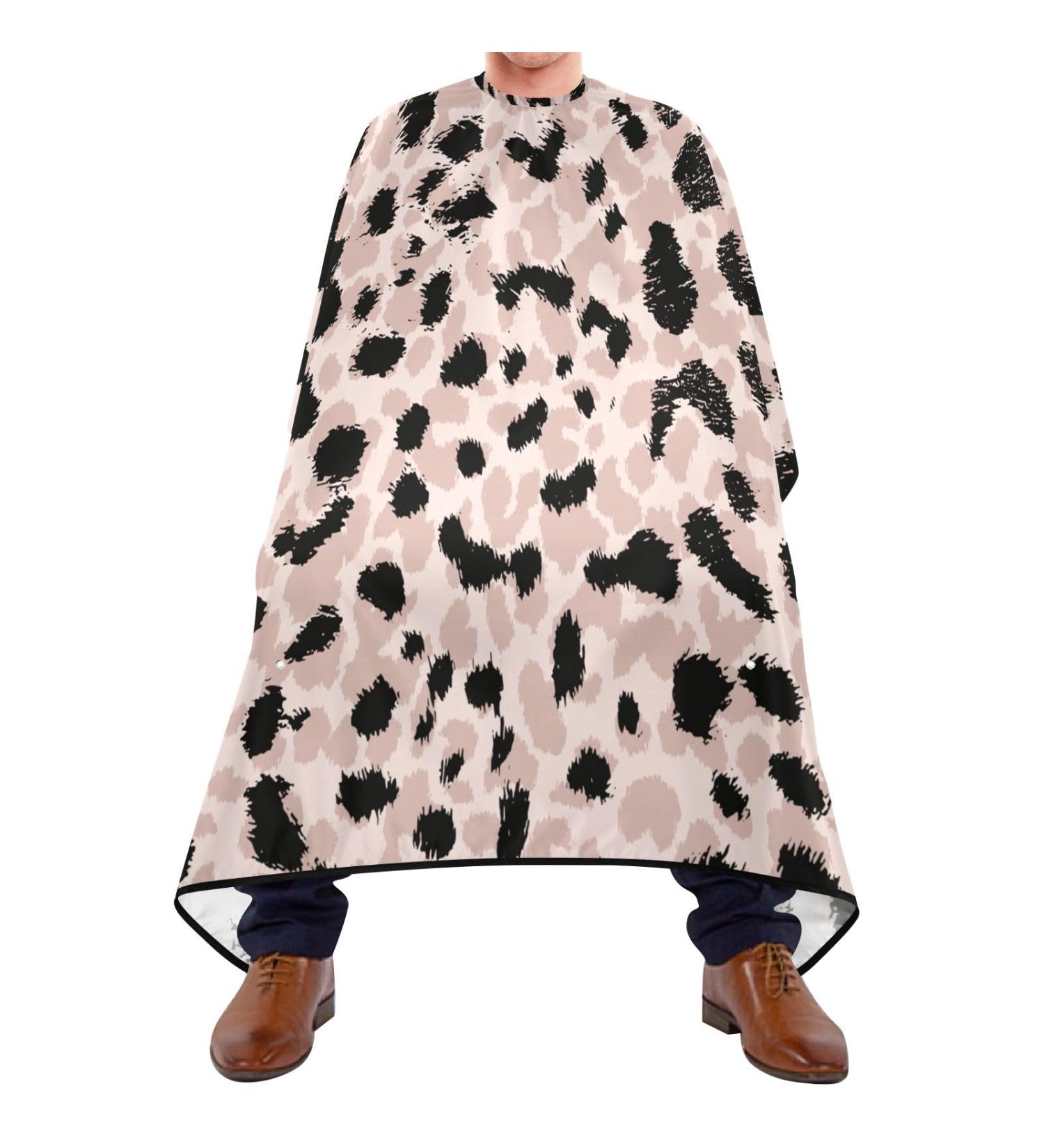 Buy Waterproof Barber Cape - Retro Leopard Spot Art | Unisex Cheetah Hair Cutting Bib for Men - International Shipping - Buy Online on GoSupps.com