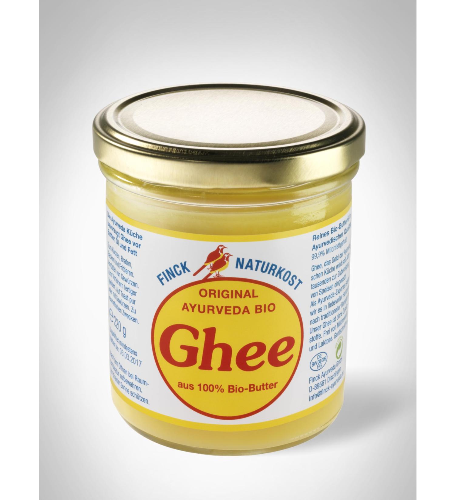 Finck Naturkost Original Ayurveda Organic Ghee (6 x 220 gr)
