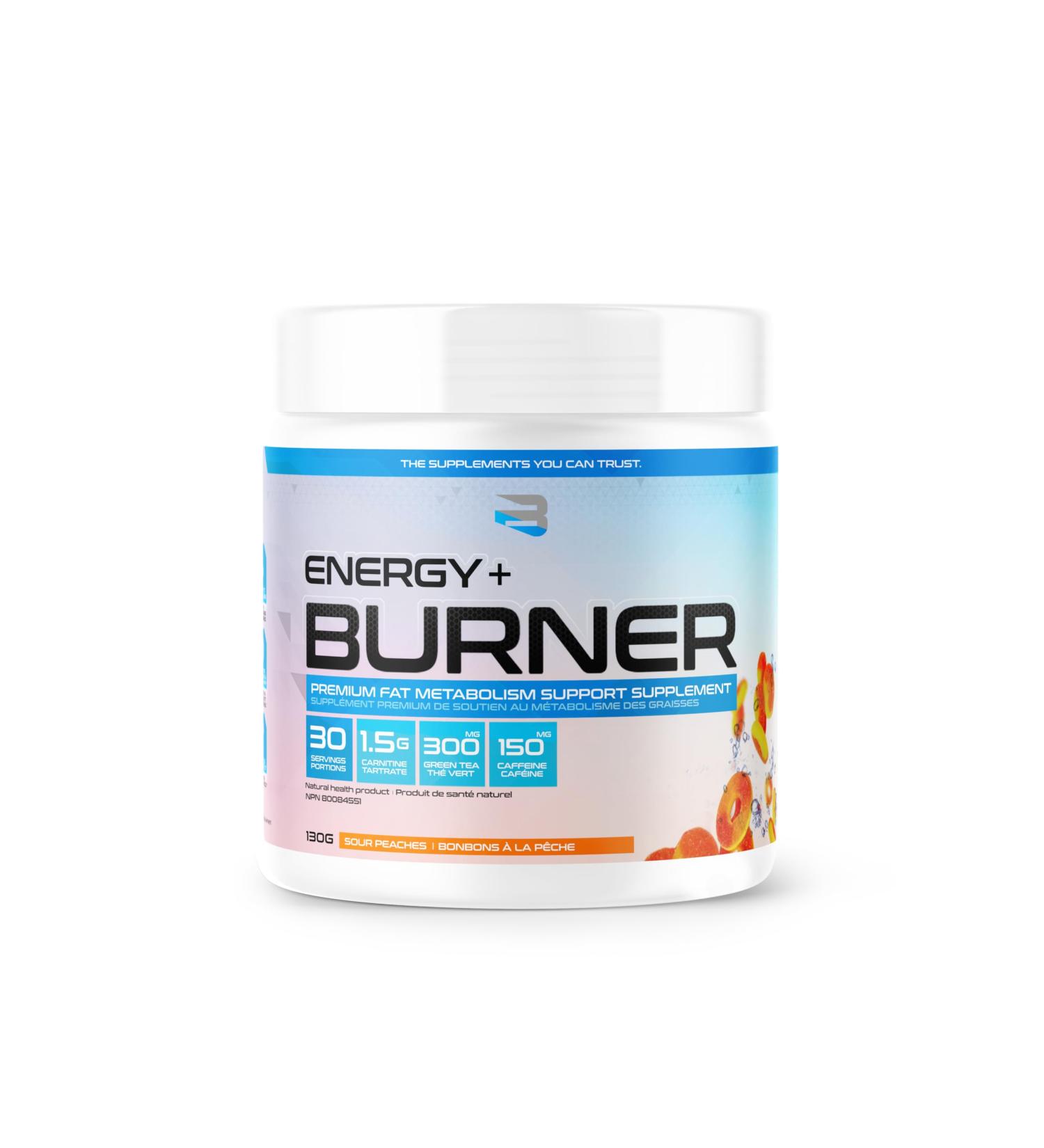 Energy+Burner Believe Supplements (sour peach) - Buy Online on GoSupps.com