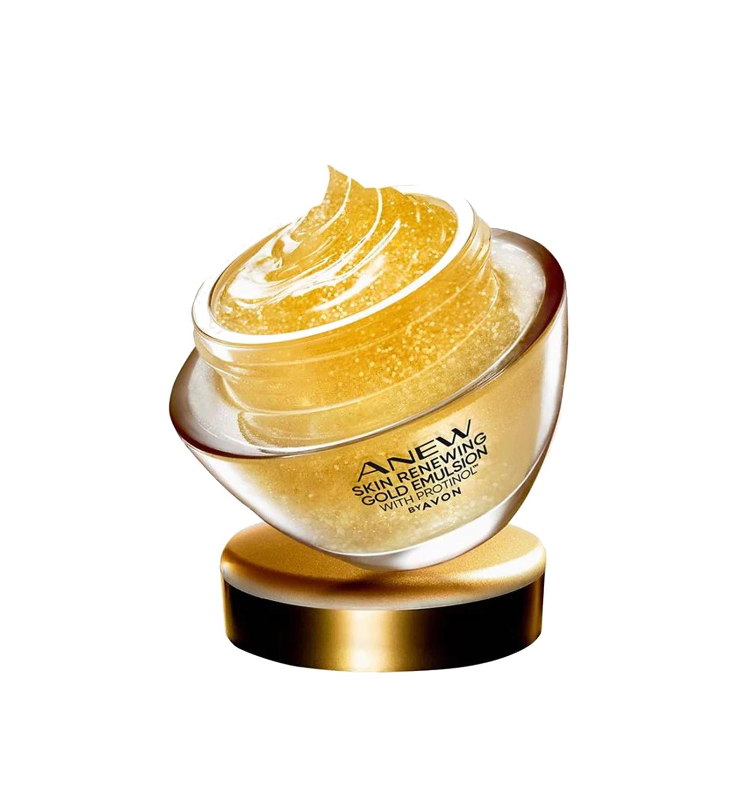Revitalize Your Skin: Avon Anew Gold Emulsion with Protinol - 50ml Boxed & Sealed Lightweight Gel Night Cream