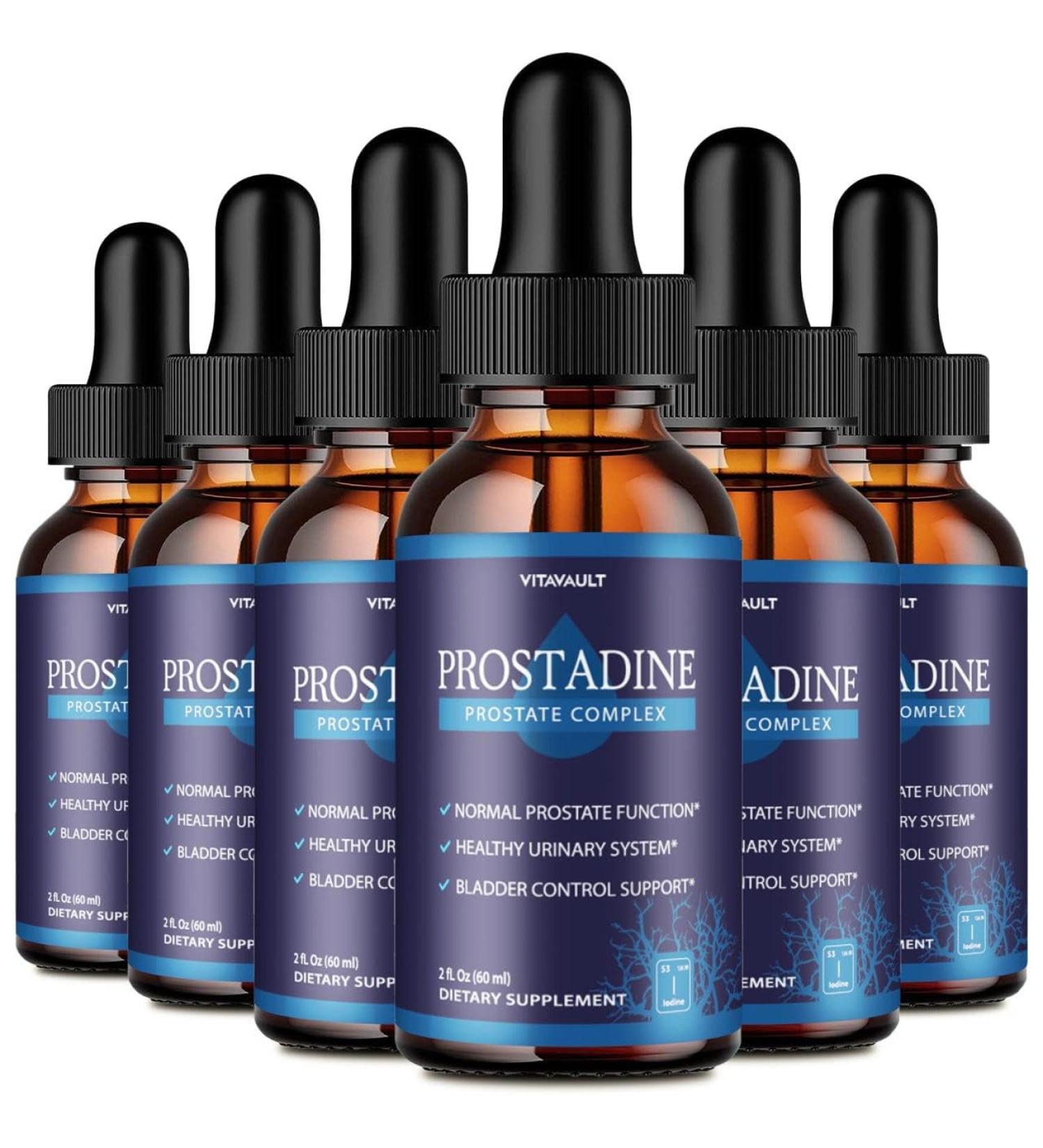 Vitavault Prostadine Potent Prostate Support Liquid Drops Highly-Rated Prostadine for Overall Prostate Wellness Easy-to-Use Dropper Form (6 Pack)