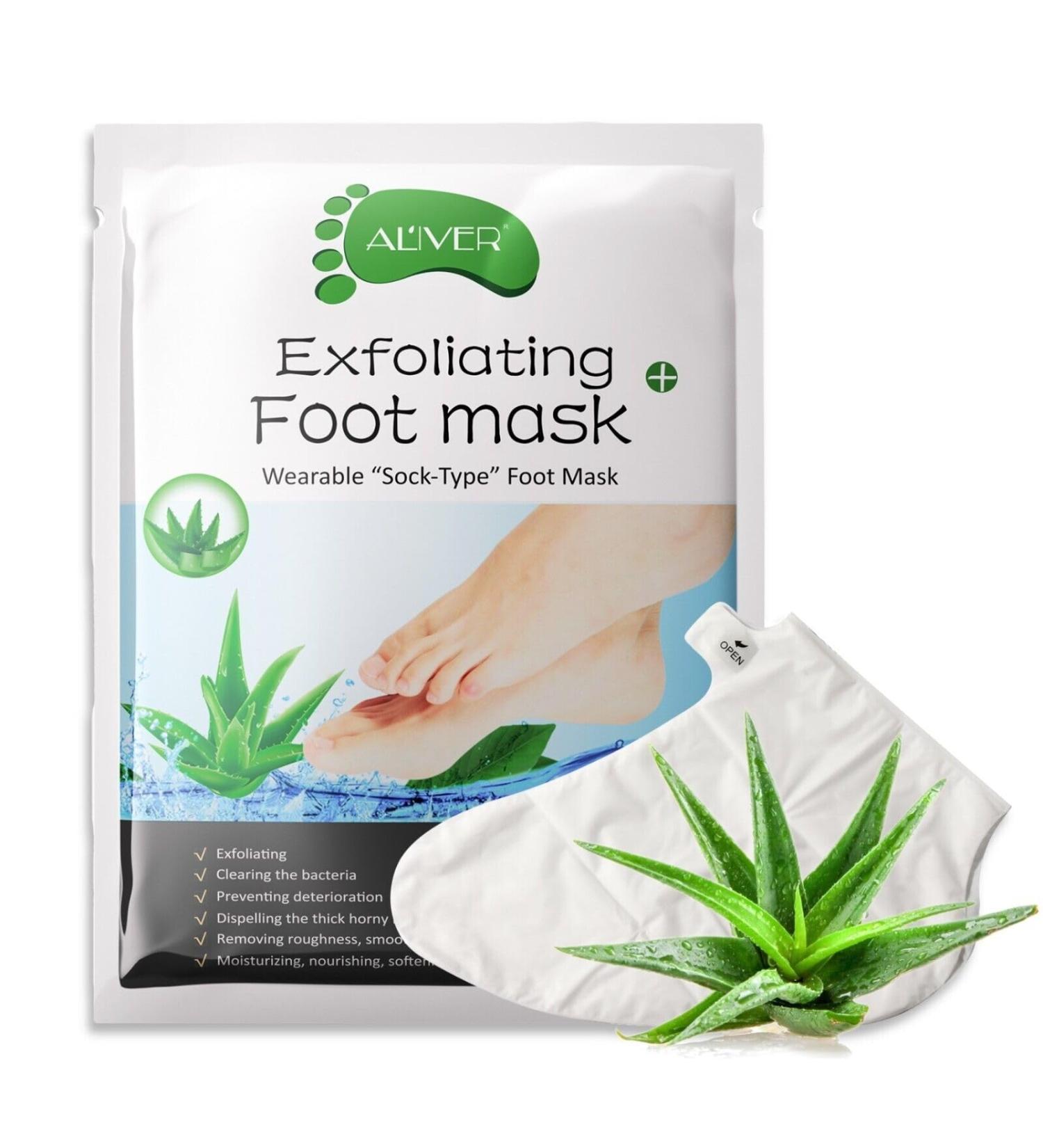 P-Beauty Footmaster Aloe | Intensive Foot Peeling Socks | Remove Rough Skin & Cracked Heels | Silky Smooth Feet | 1 Pair - Best International Shipping - Buy Online on GoSupps.com