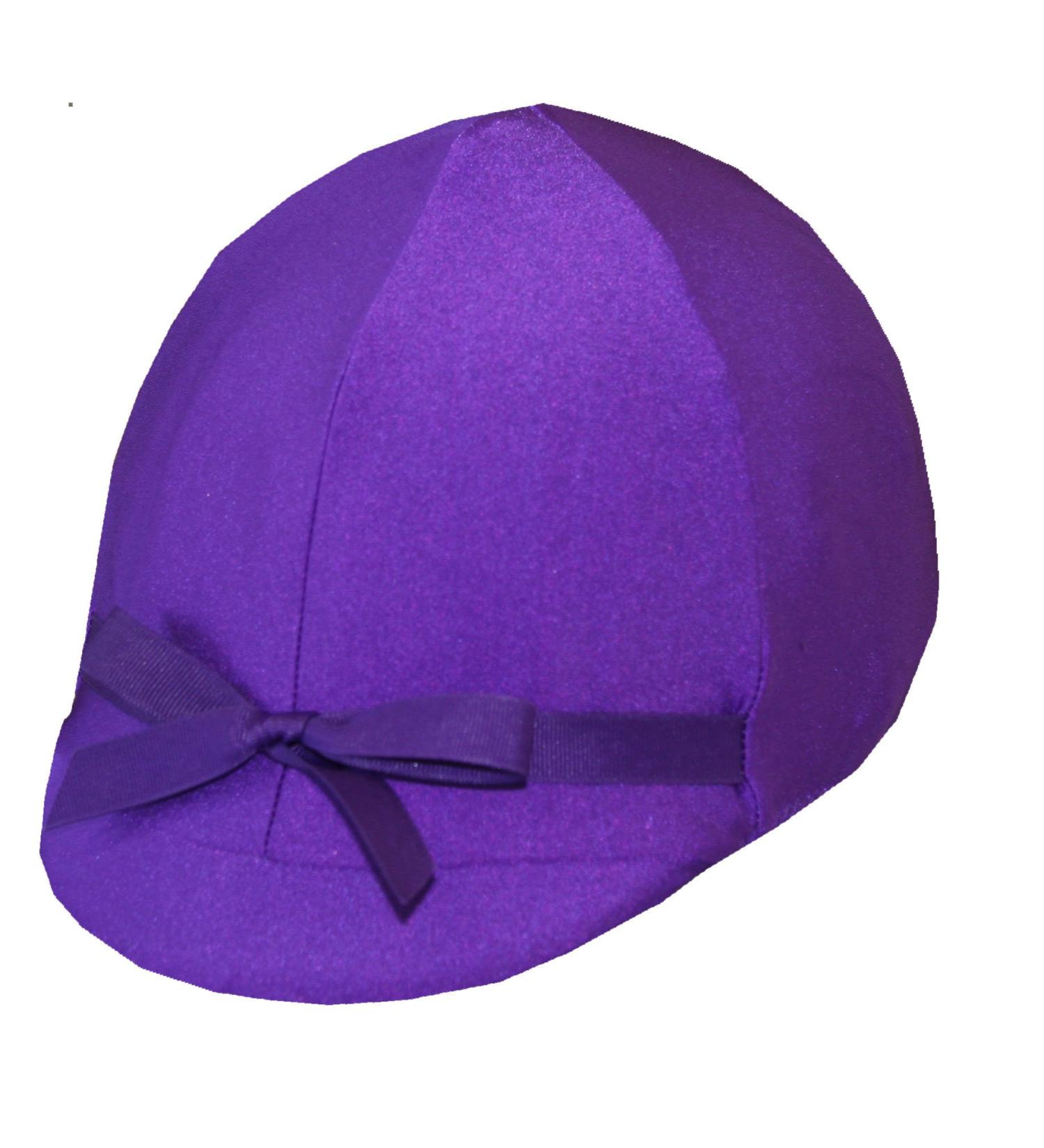 Equestrian Riding Helmet Cover - Purple