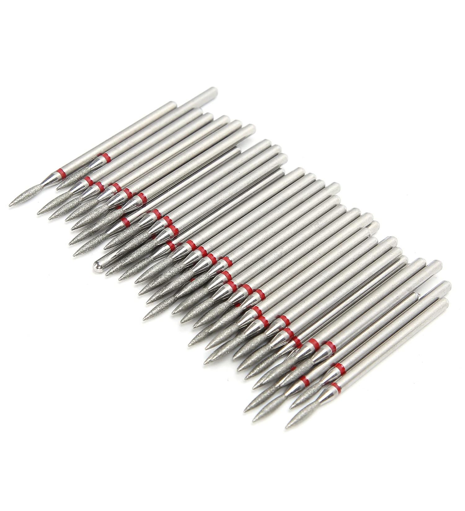 50PC Professional Nail Drill Bits Set - Electric Nail Miller Nail Polish Grinding Heads & Manicure Tools for Home & Salons - Buy Online on GoSupps.com