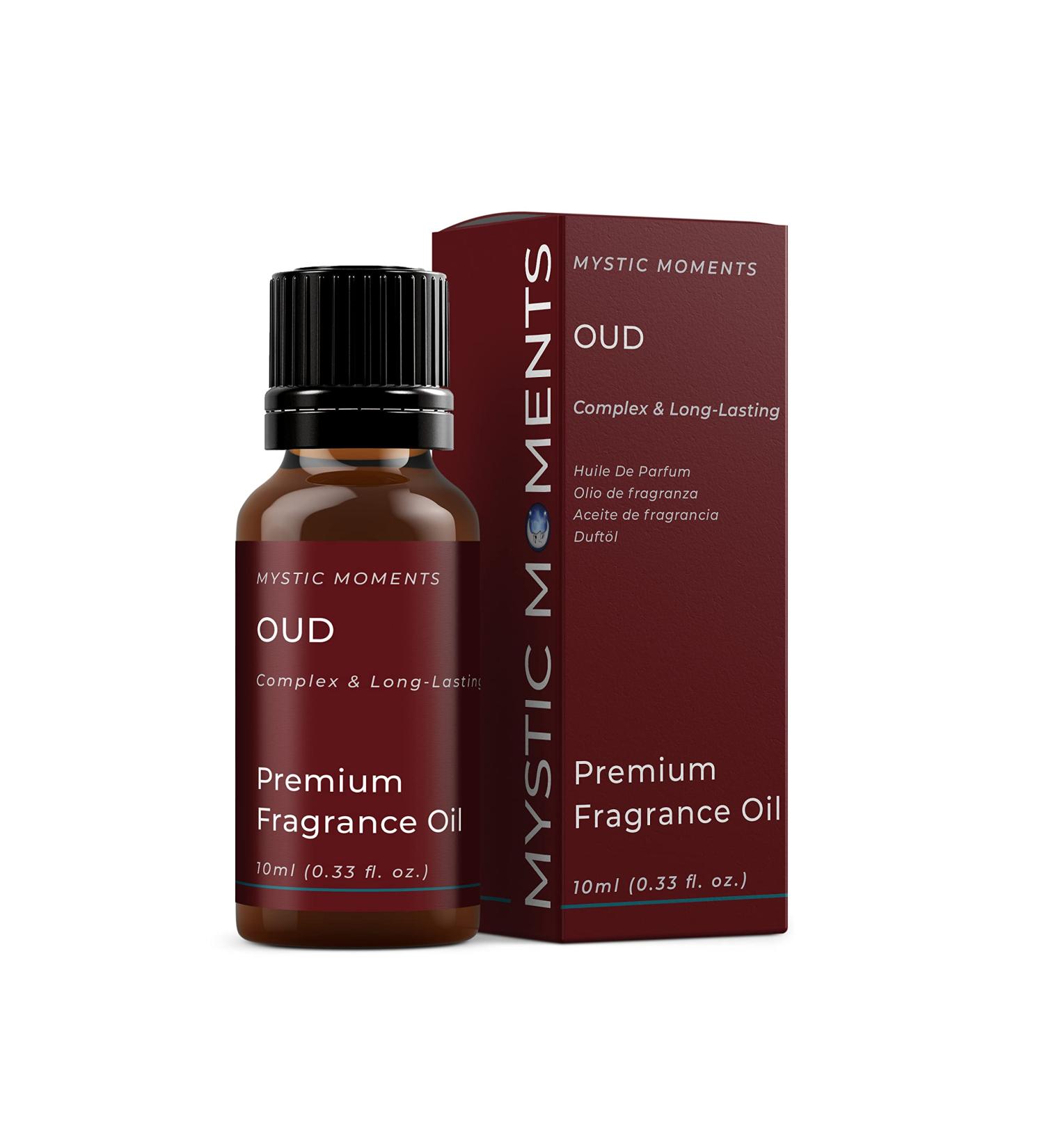 Mystic Moments Oud Fragrance Oil 10ml for Soaps, Candles, Bath Bombs, Oil Burners & Skin Care - Wood Scent - Buy Online on GoSupps.com