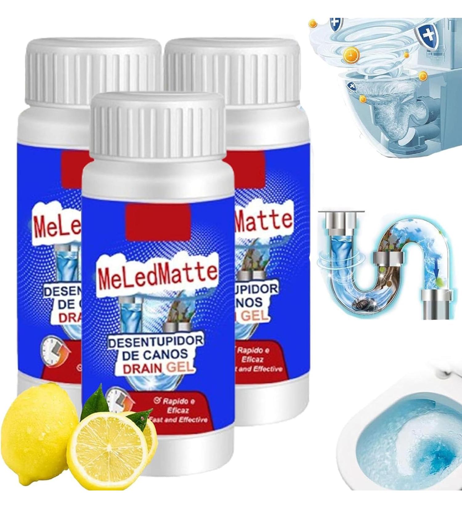 Meledmatte Toilet Drain Cleaner Powerful Pipe Dredging Agent Unblock Clogged Drains Powerful Sink and Drain Cleaner Pipeline Dredging Agent for Kitchen Toilet Pipeline Quick Cleaning Tool (3) - Buy Online on GoSupps.com