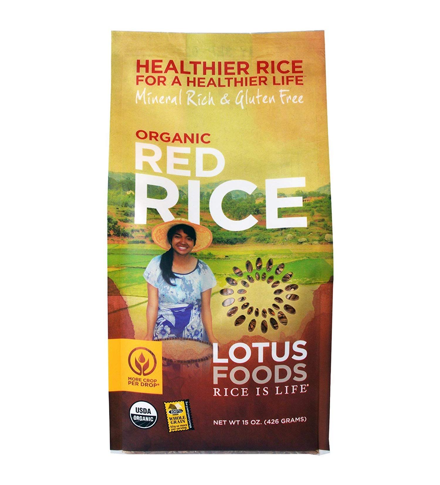 Lotus Foods, Organic Red Rice, 15 Ounce (Pack of 6)