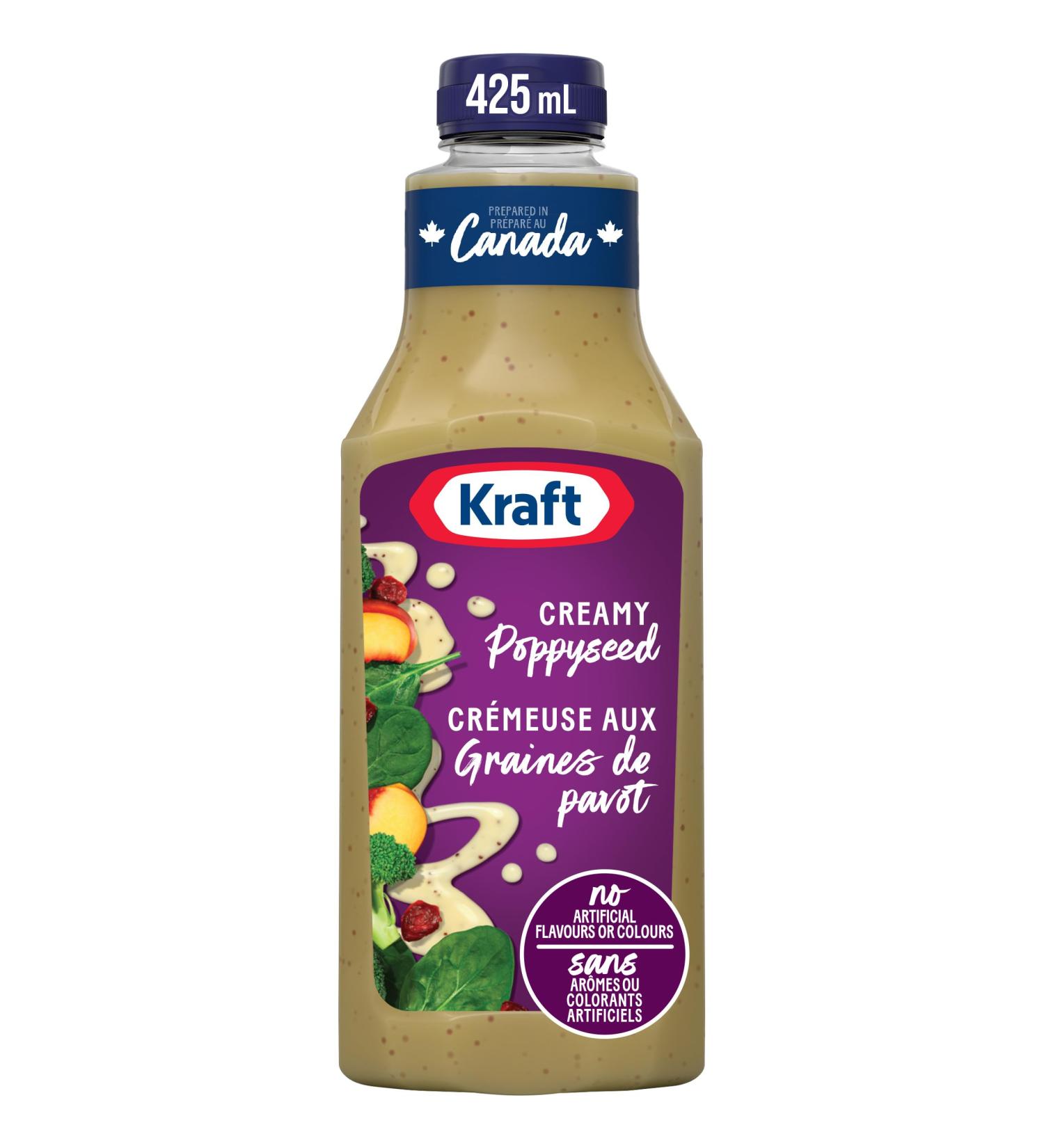 Kraft Creamy Poppyseed Salad Dressing 425 ml Bottle (Pack of 10) - Buy Online on GoSupps.com