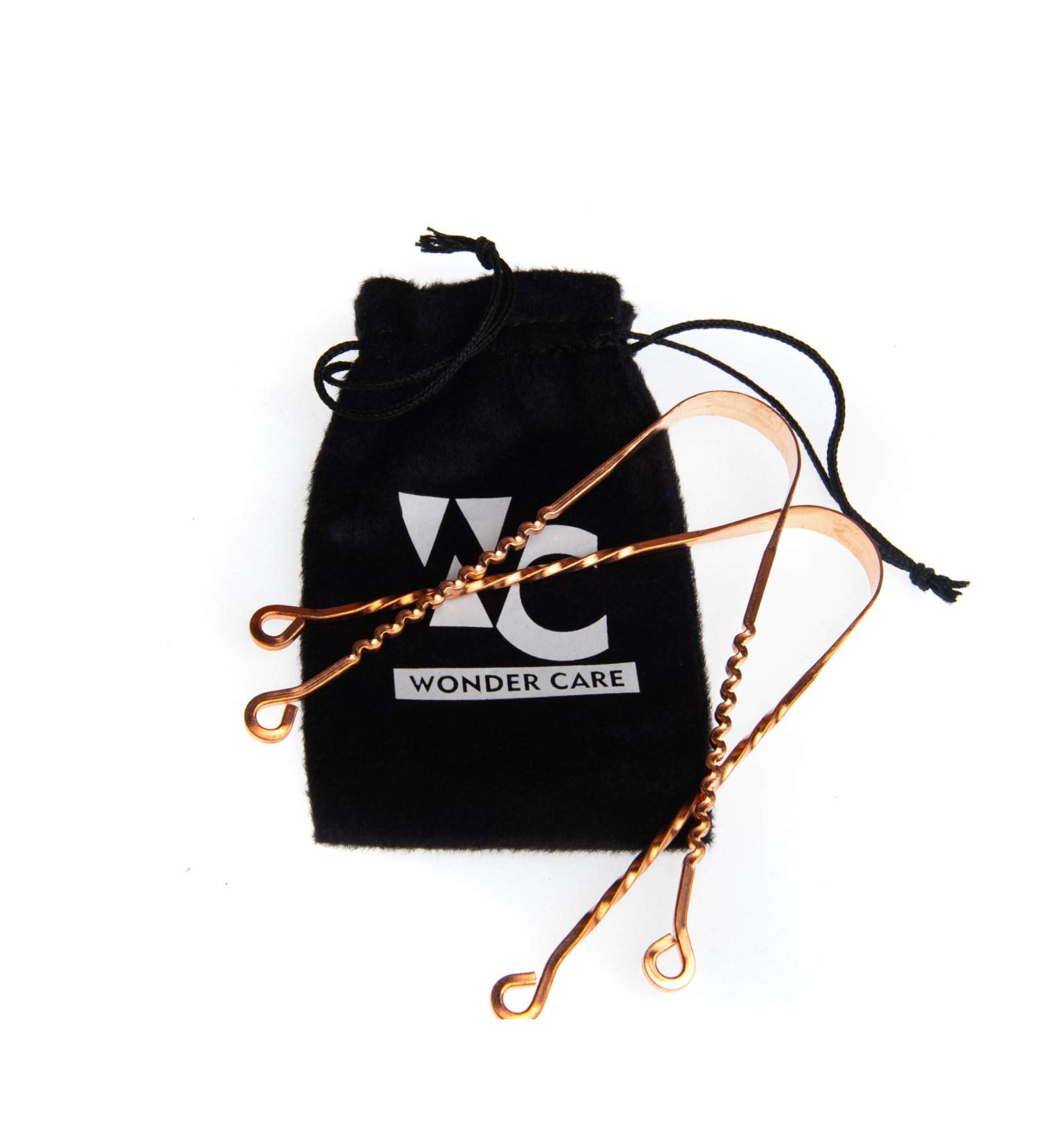 Buy Wonder Care Copper Tongue Cleaner for Couples | Ayurvedic Surgical Tongue Scraper | Copper Zigzag & Twister Cleaners | Best Tongue Cleaner for Adults - Buy Online on GoSupps.com