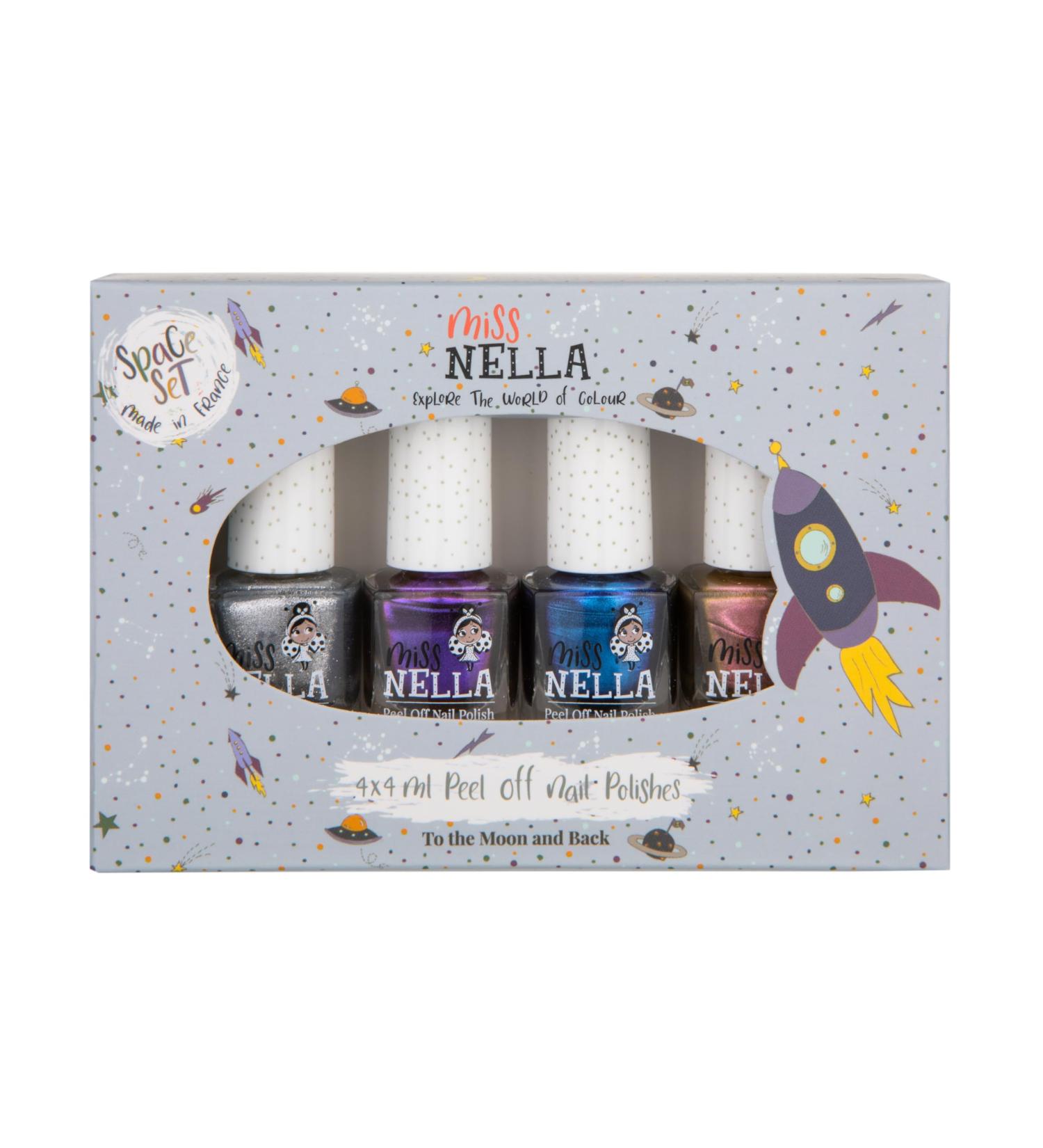 Buy Miss Nella Magic Safari Glitter Nail Polish Set for Kids | Non-Toxic Peel-Off Formula | International Shipping - Buy Online on GoSupps.com