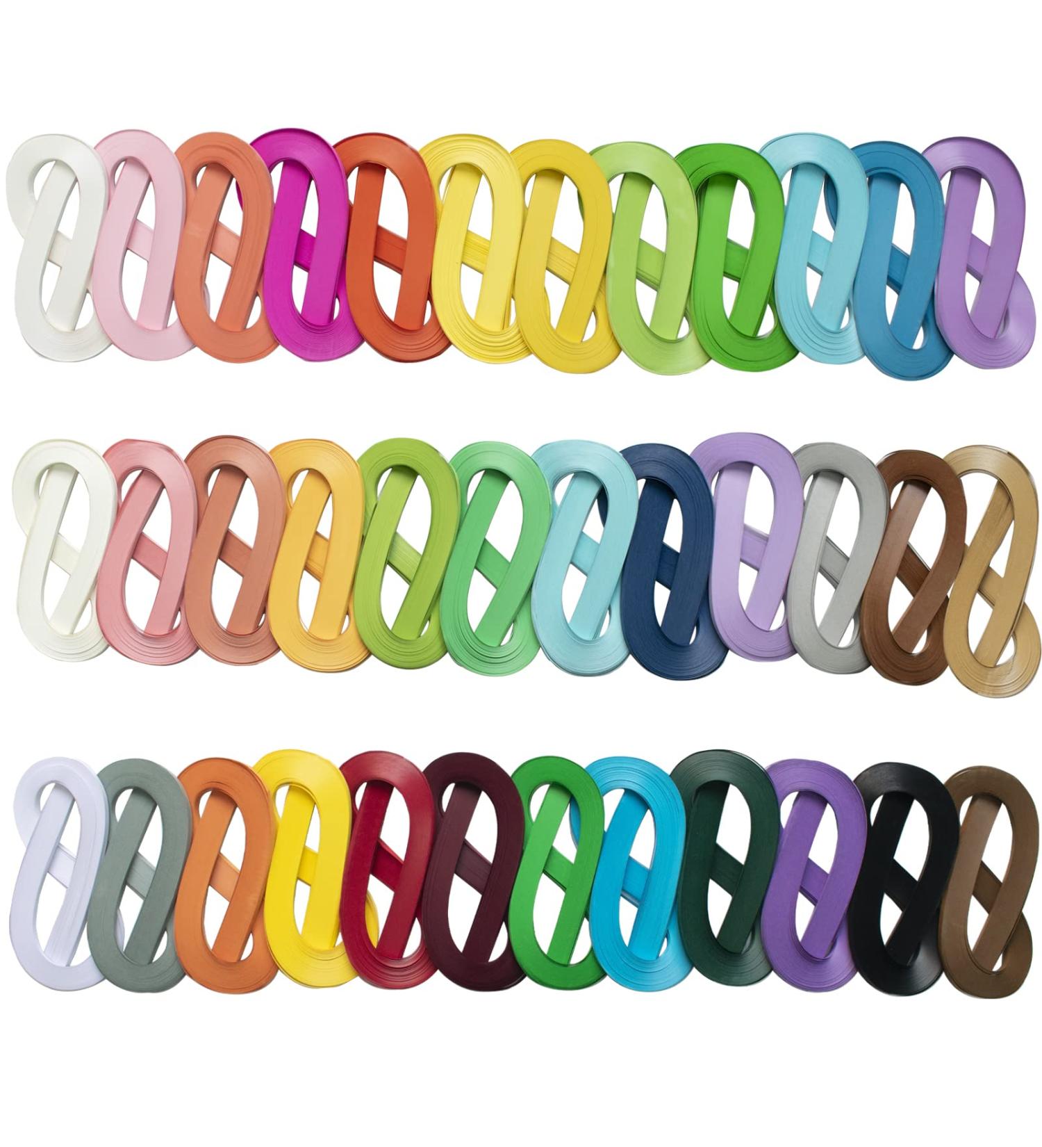 36 Colors 4320 Strips Paper Quilling Set - 5mm x 54cm DIY Art & Craft Strips - Buy Online on GoSupps.com