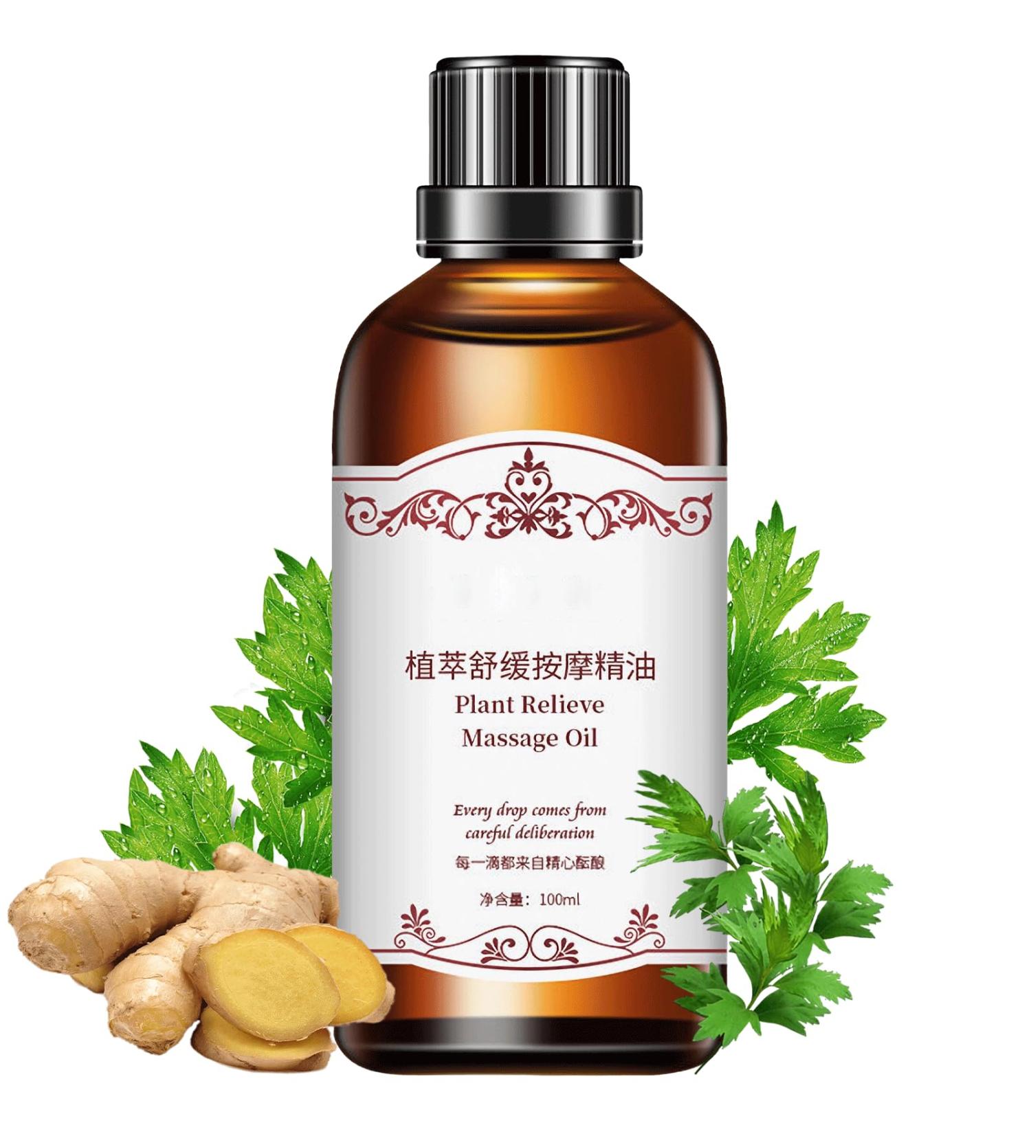Plant Massage Oil Turmeric Oil for Arthritis & Pain Relief Relaxing Warming Wormwood Ginger Essential Oil Organic Rosemary Oil Moisturizing Body Oil Promote Blood Circulation (1PCS) - Buy Online on GoSupps.com