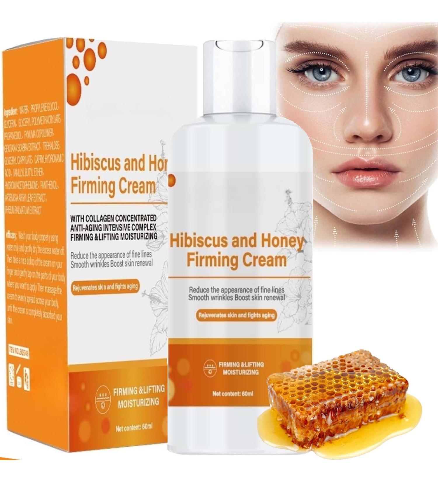 "Hibiscus and Honey Firming Cream - Skin Tightening Lotion for Face & Body - Anti Aging Face Cream - Firming Neck & Body Lotion - Moisturizing Firming Face Cream" - Buy Online on GoSupps.com