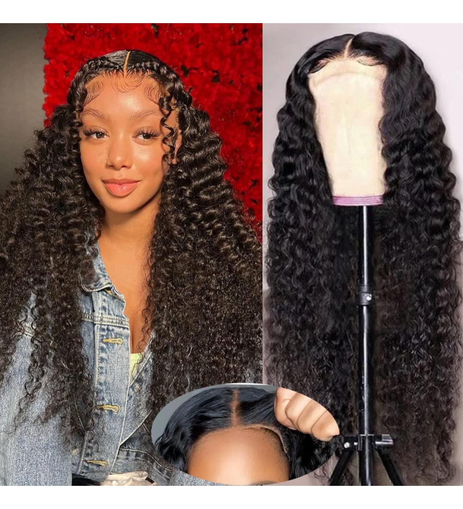 Curly Lace Front Wig Human Hair - 20 Wear and Go Glueless Wig for Beginners - Buy Online on GoSupps.com
