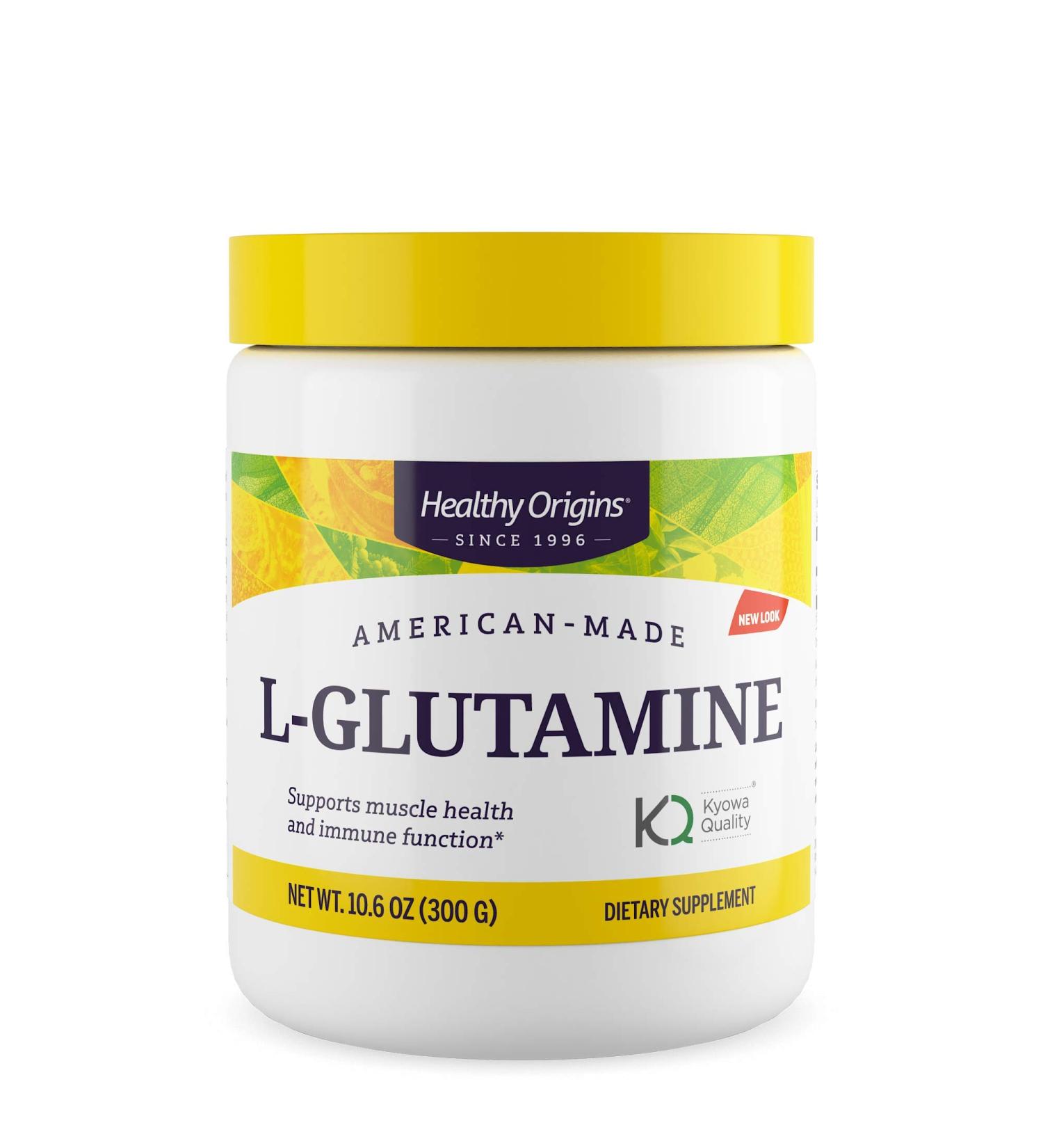 Healthy Origins L-Glutamine 10.6 oz - American-Made Non-GMO Supplement - Buy Online on GoSupps.com