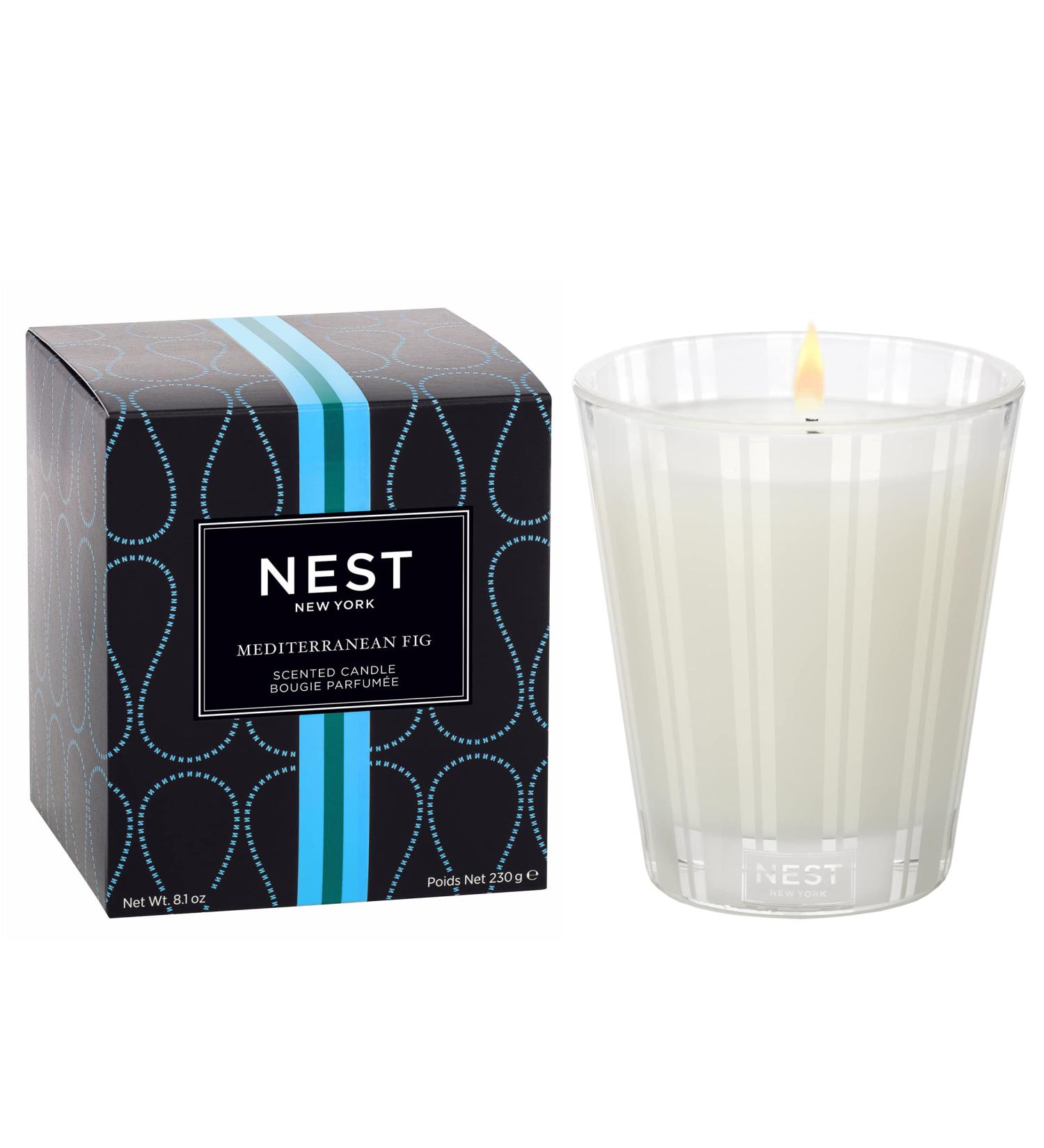 NEST Fragrances Mediterranean Fig Scented Candle - 8 oz Classic Luxury Home Fragrance - Buy Online on GoSupps.com