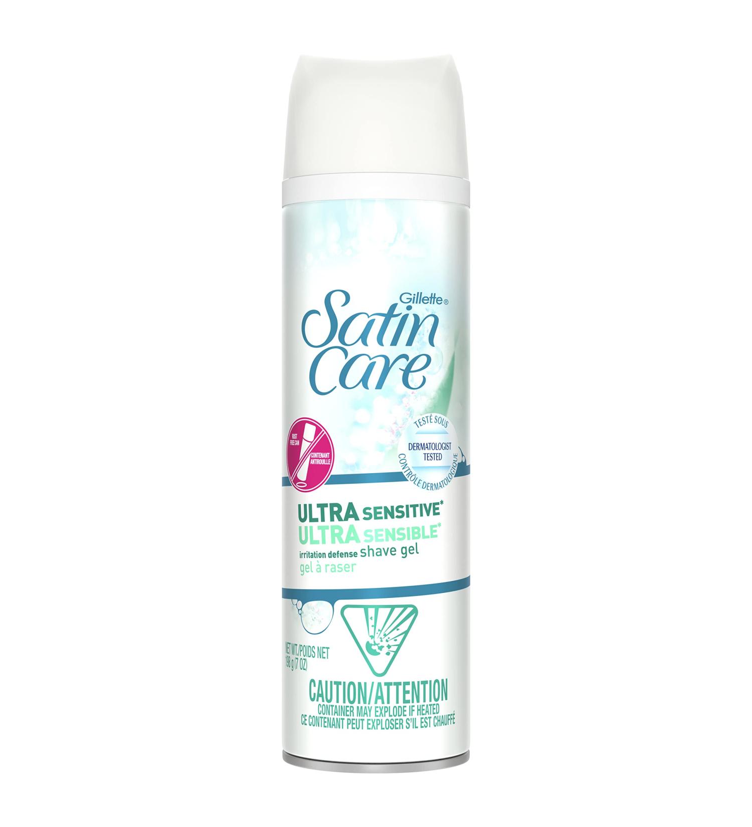 Satin Care Ultra Sensitive Women's Shave Gel 7 Oz - 6 Pack - Buy Online on GoSupps.com
