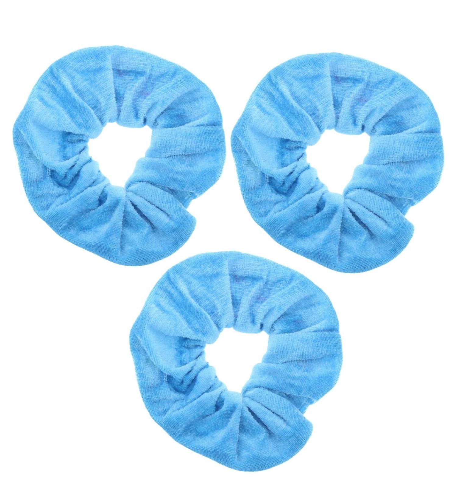 Topkids Accessories: Turquoise Scrunchie Scrunchie Elastic Hairband & Pferdeswanz Holder - 3 Pieces for Women - Buy Online on GoSupps.com