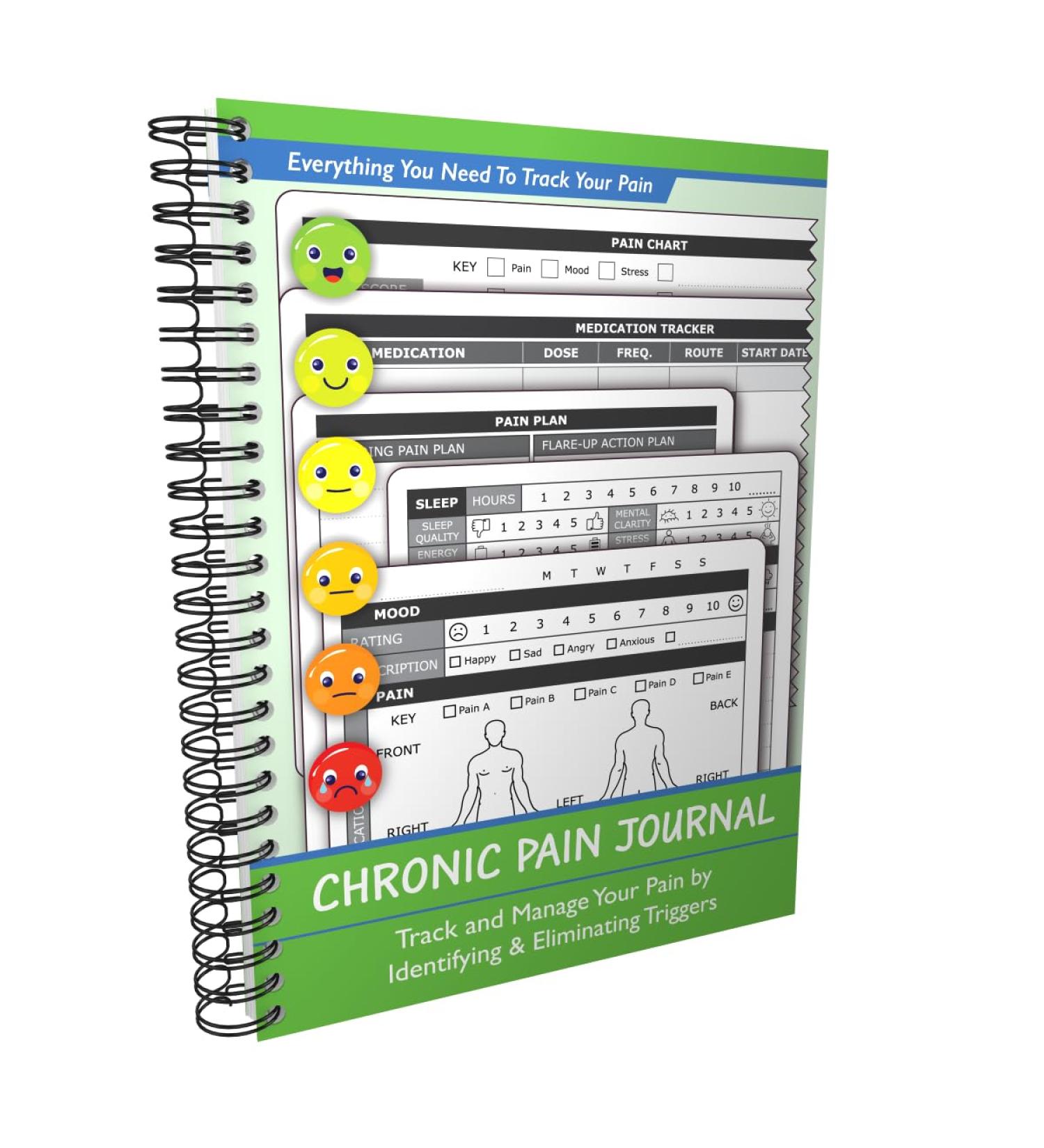 Chronic Pain Journal Track and Manage Your Pain by Identifying & Eliminating Triggers - Buy Online on GoSupps.com