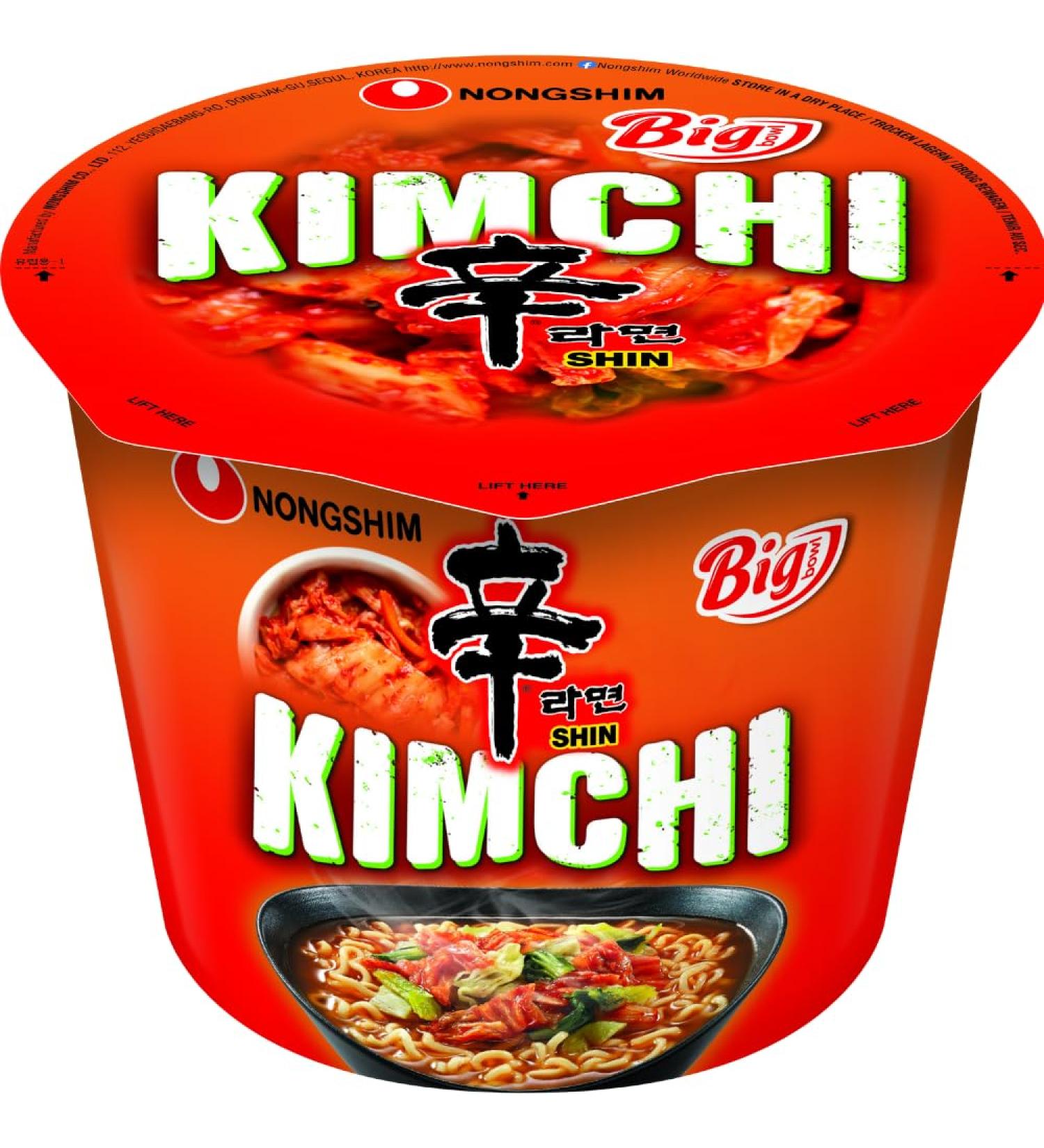 NONGSHIM Instant Noodles Big Bowl KimChi - 112g | Authentic Korean Bowl Noodles | Buy Online Internationally - Buy Online on GoSupps.com