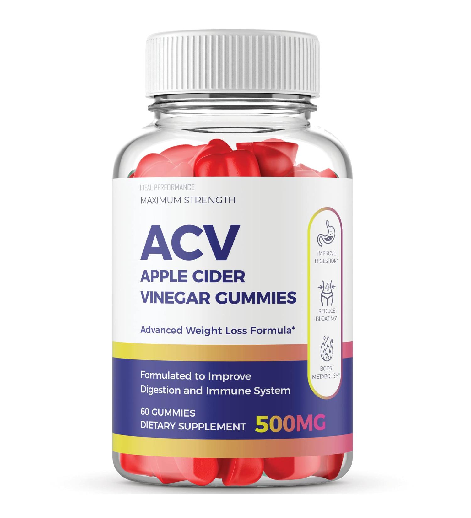 Ketosis Start ACV Gummies 500mg (60 Gummies) - Apple Cider Vinegar Advanced Formula - Buy Online on GoSupps.com