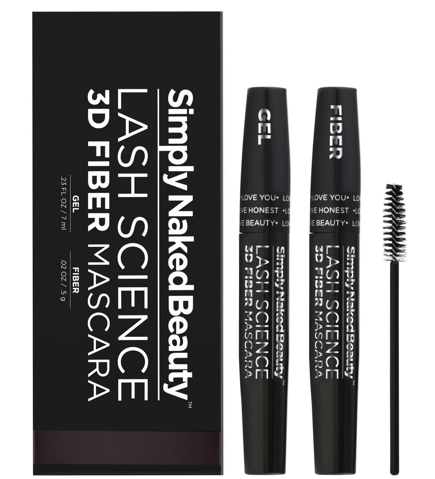 3D Lash Fiber Mascara Dark Brown - Water Resistant Lengthening Tubing Mascara for Volume - Non Toxic Hypoallergenic - Buy Online on GoSupps.com