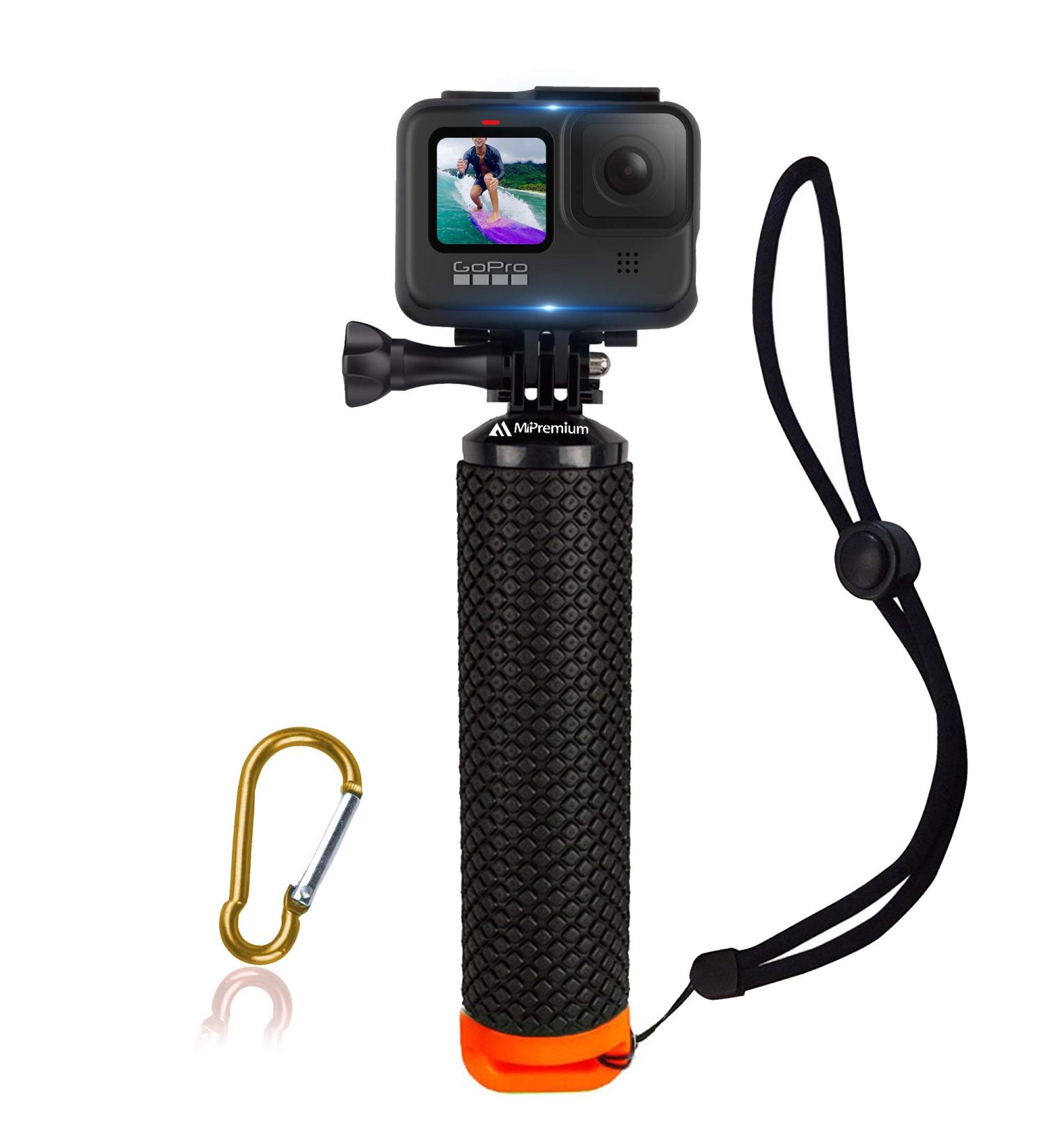 Waterproof Floating Hand Grip for GoPro Hero 11 10 9 - Orange Handler & Mount Kit for Water Sports Cameras - Buy Online on GoSupps.com