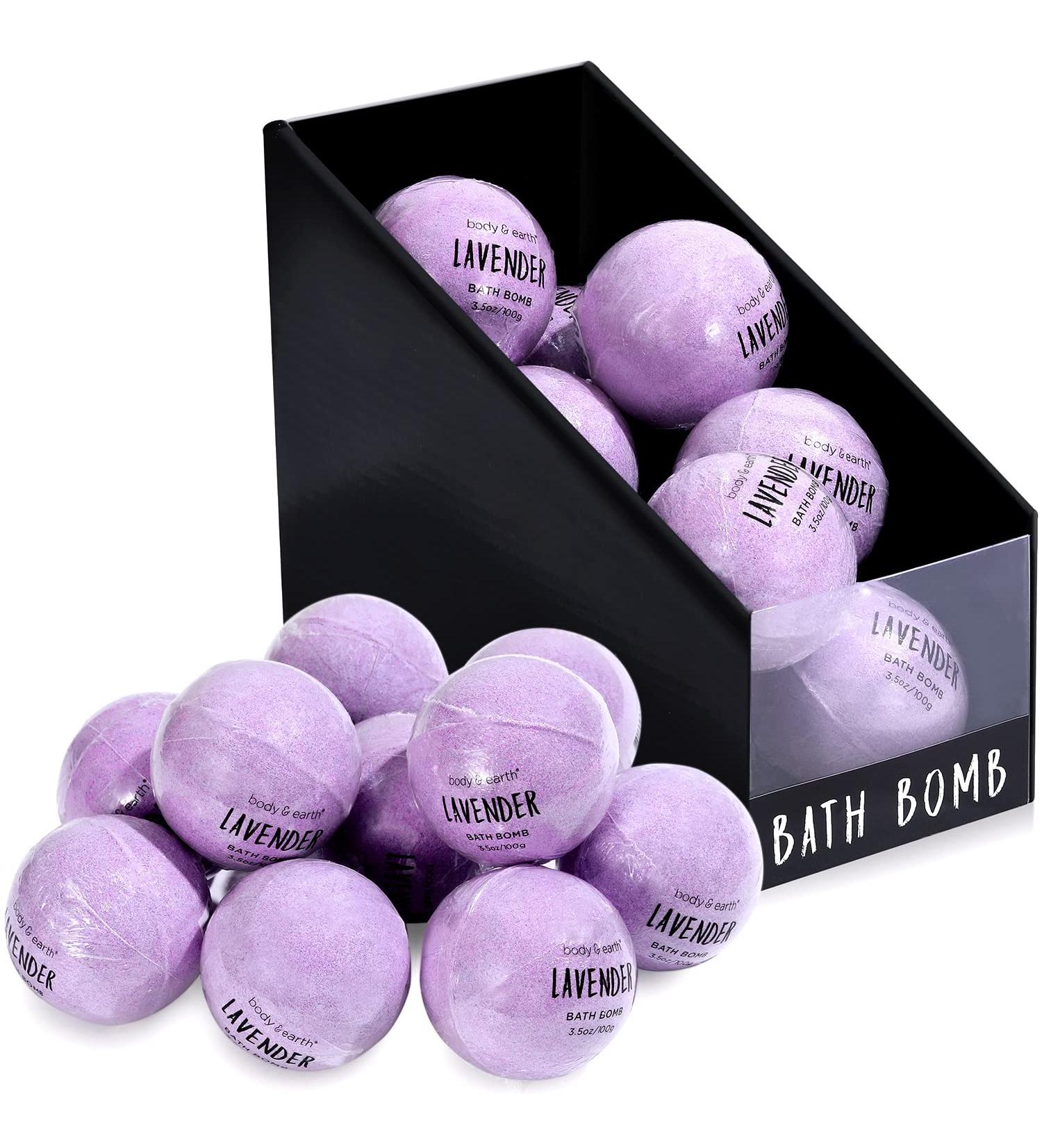 BODY & EARTH 10-Pack Bath Bombs Gift Set - Natural Essential Oils, Handmade, Perfect Birthday Gift for Family & Friends - Buy Online on GoSupps.com
