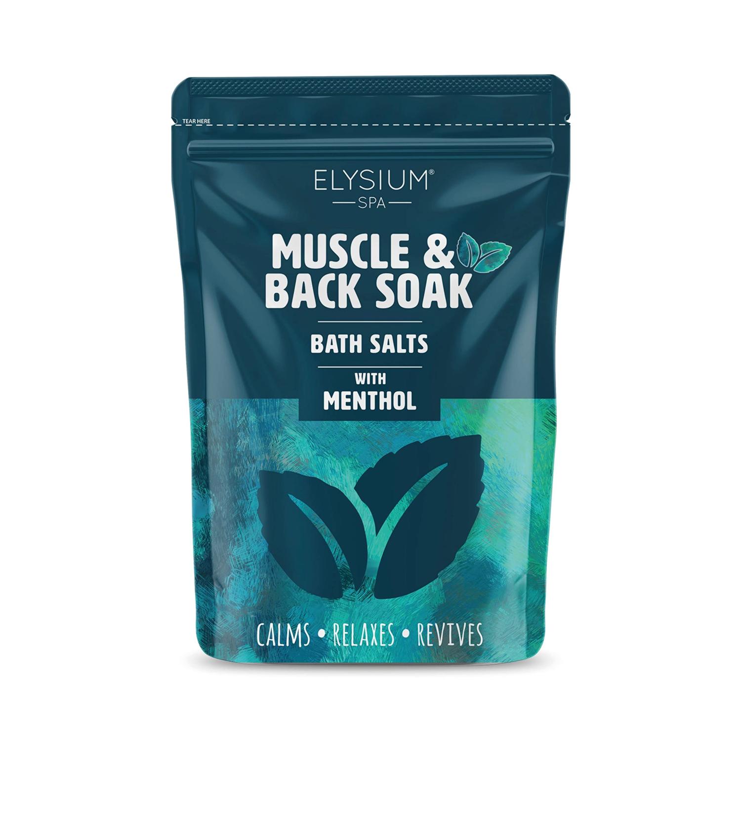 Elysium Spa Muscle & Bath Soak with Menthol - Relax and Soothe Aching Muscles - Buy Online on GoSupps.com