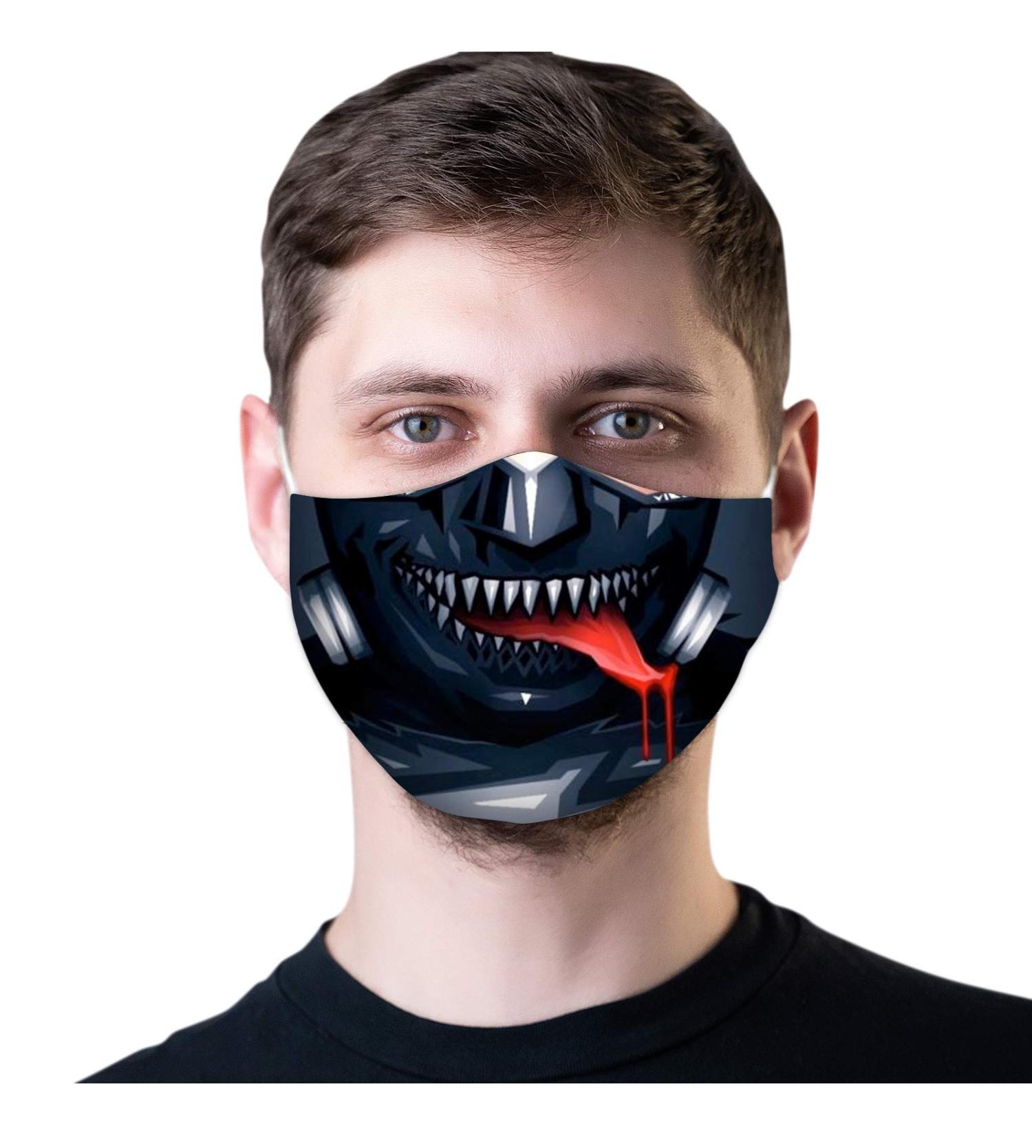 Love My Fashion Multi-Print Reusable Face Mask - Unisex Soft Cotton 2-Layer Washable Fashionable Design - Buy Online on GoSupps.com