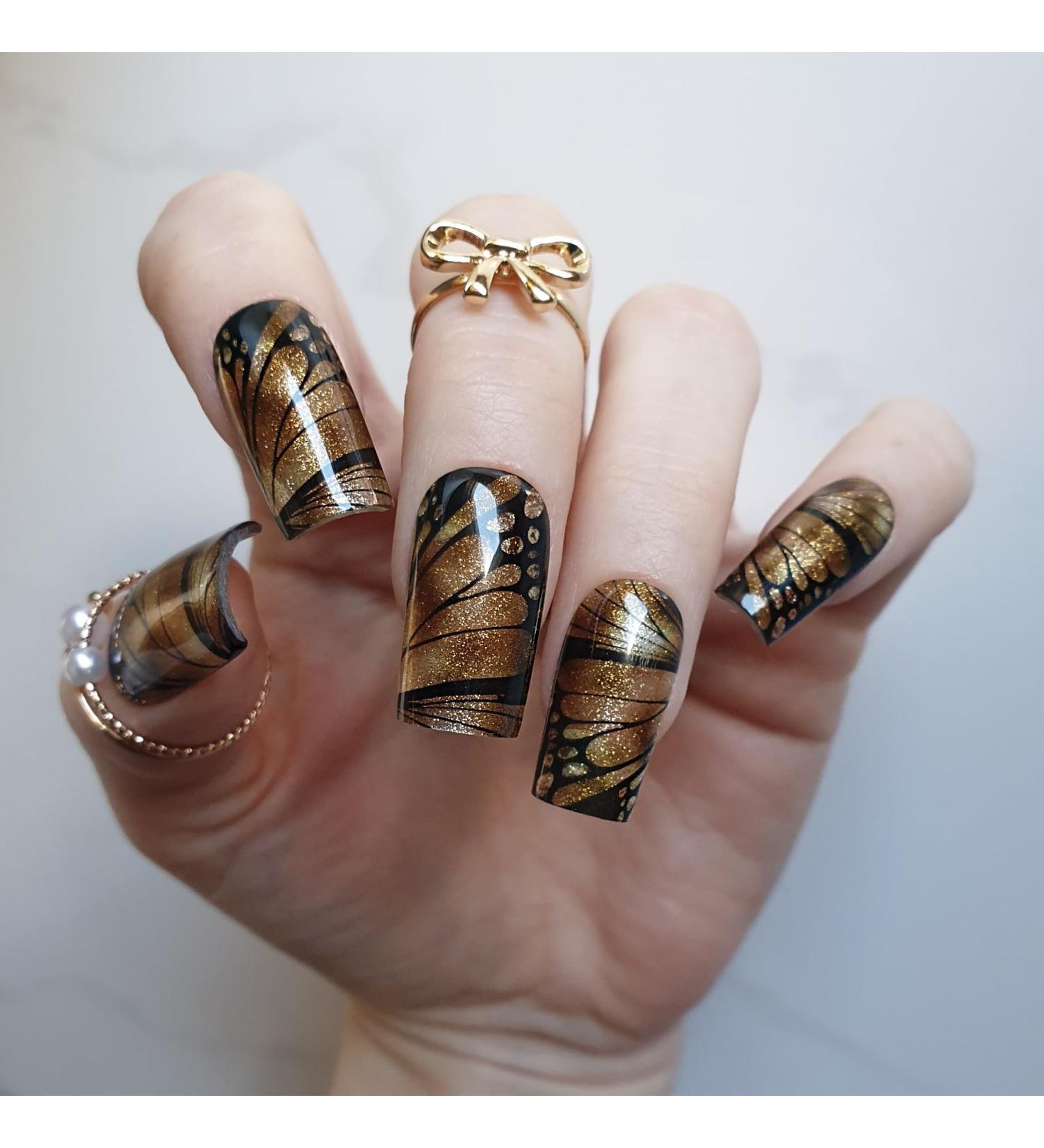 Zaubern gel4Home | UV Nail Wraps Gel Foils & Semi-Cured Gel Nails - Glitteruniverse for Effortless Nail Art - Buy Online on GoSupps.com