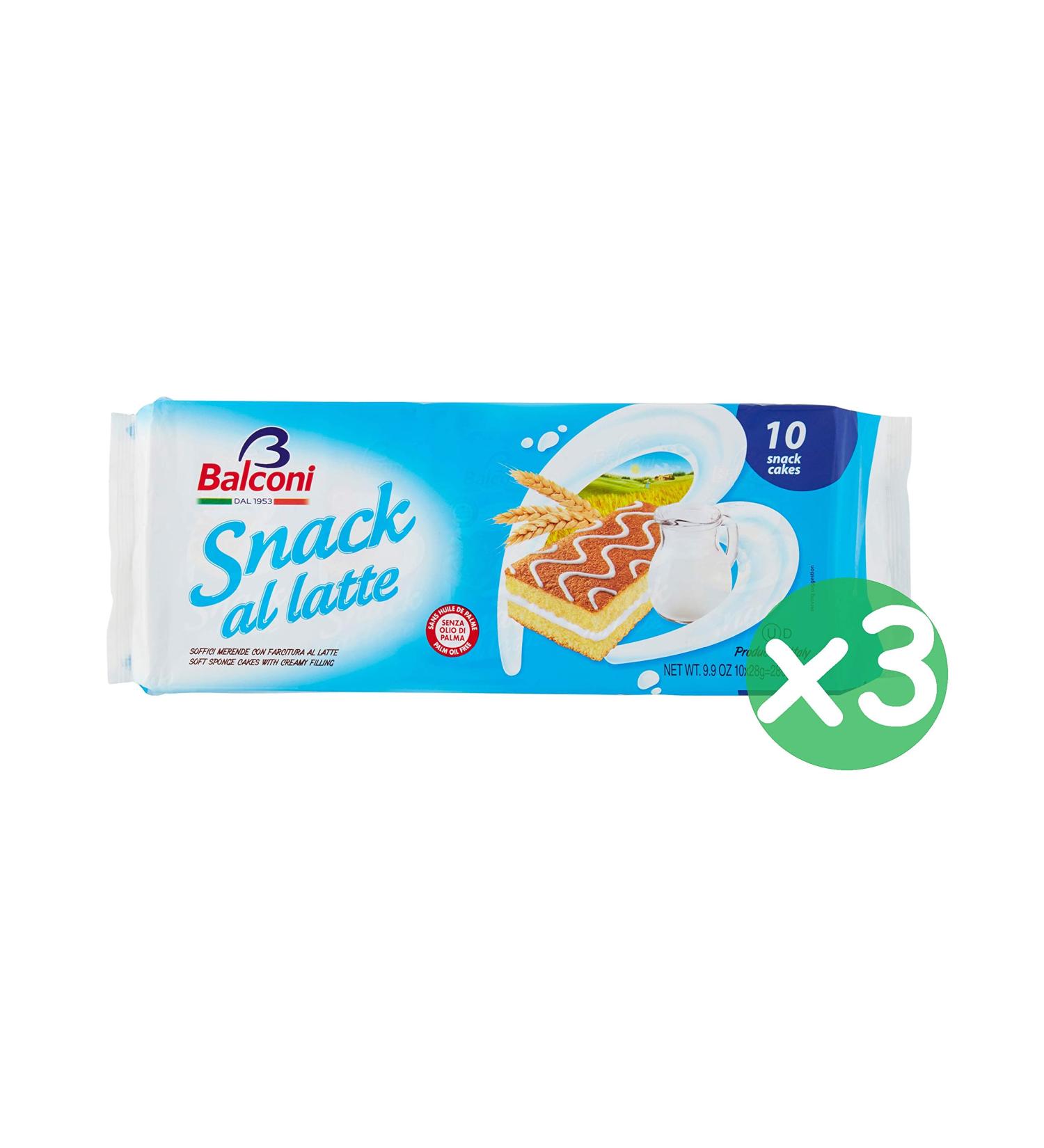 Balconi Snack al Latte Set of 3 sponge fingers with milk cream filling 280 g
