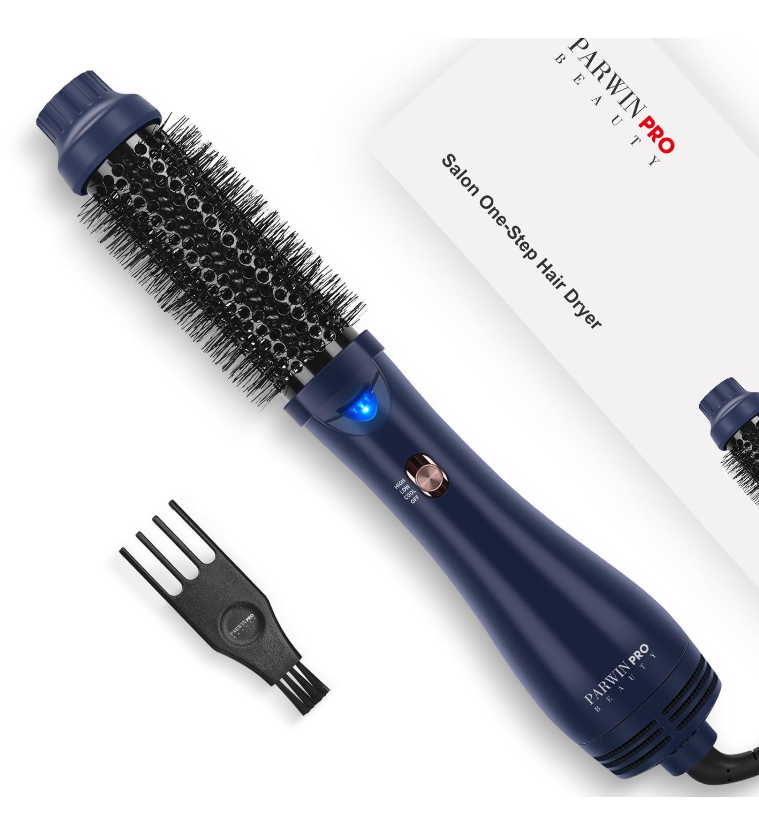 PARWIN PRO One-Step Hair Dryer Brush: 4-in-1 Hot Brush for Styling, Volumizing, and Straightening - 1000W Prussian Blue - Buy Online on GoSupps.com