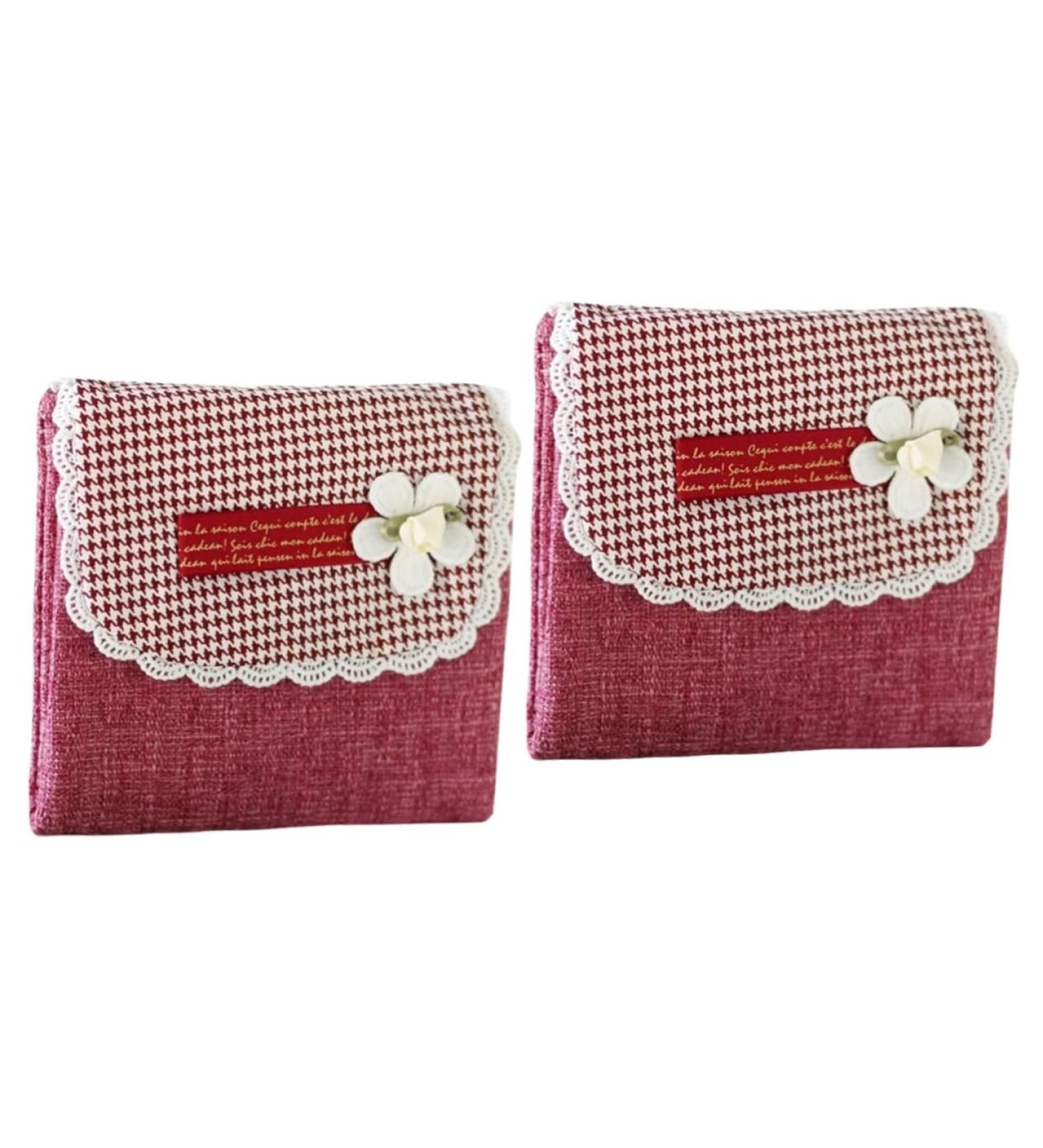 Cabilock Women's Handbags for 2pcs Zipper Pouch Tampon Storage Organizer - Period Menstrual Pad Bags - Set of 2 - 31x12cm - Buy Online on GoSupps.com