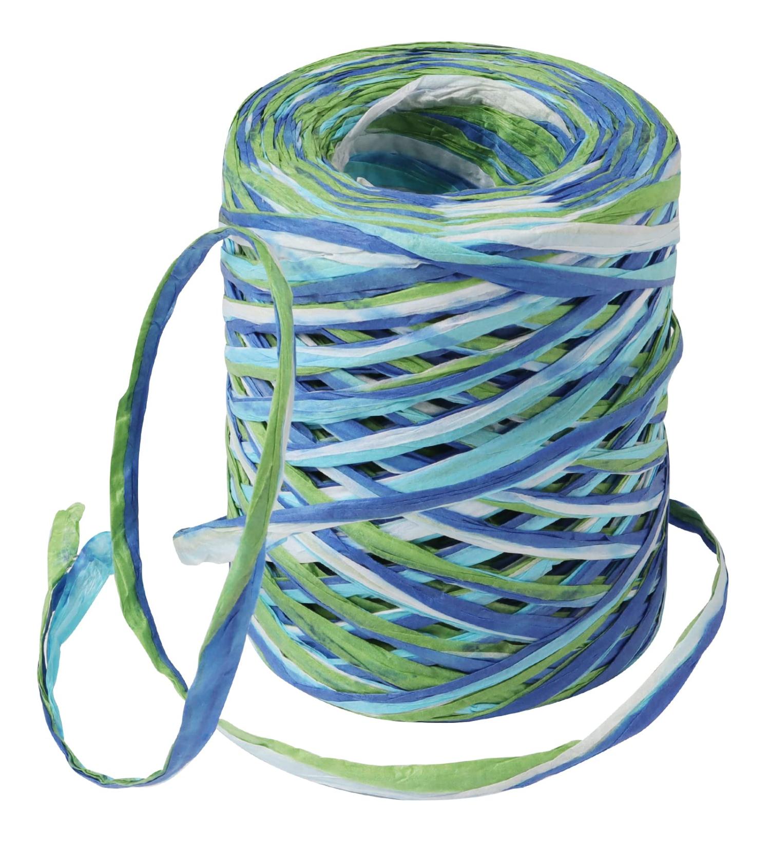 Yzzsjc 656ft Colored Raffia Ribbon for Gift Wrapping and Craft Projects - Blue - Buy Online on GoSupps.com