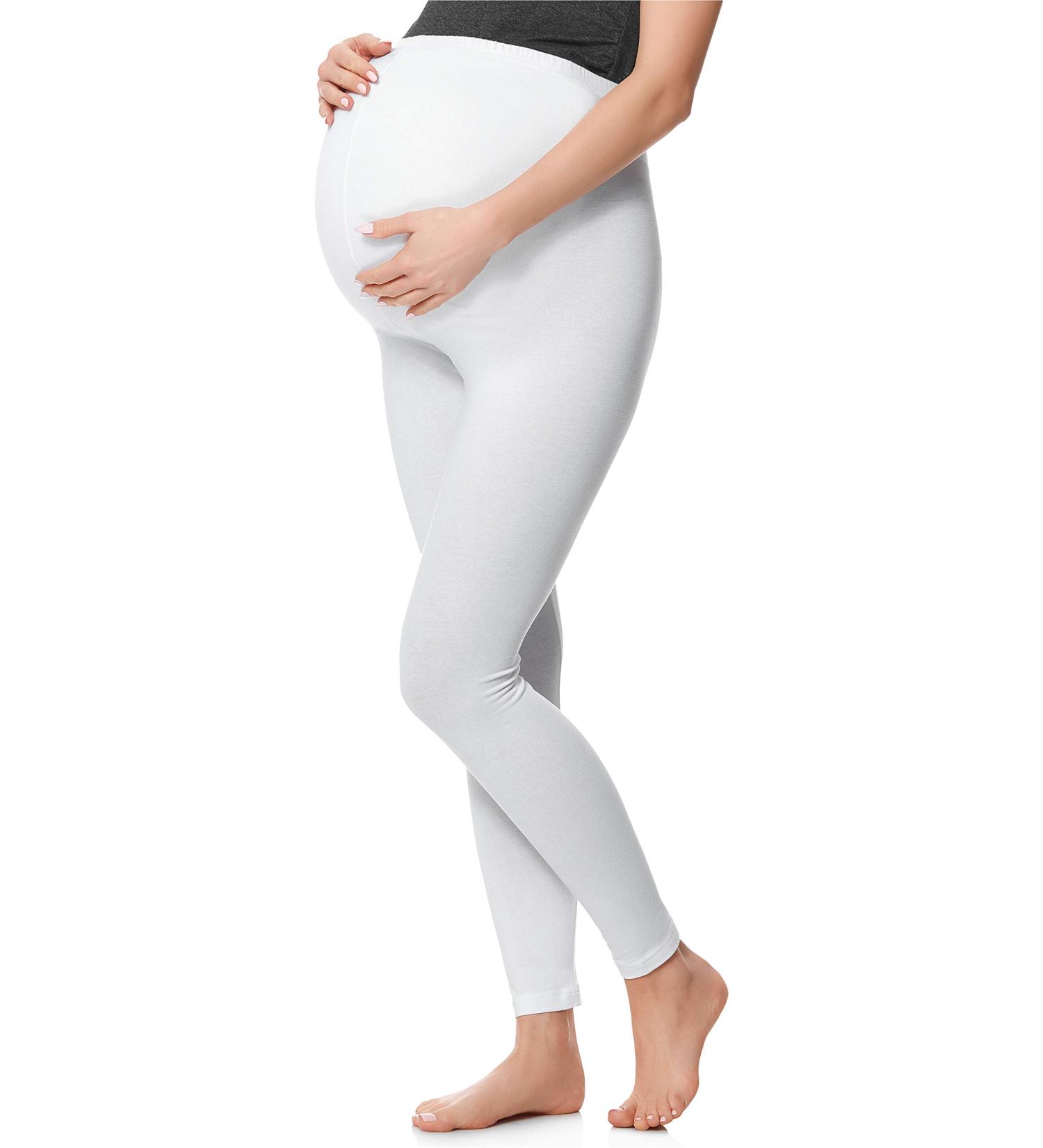Be Mammy Maternity Leggings Tights BE20-230 XXL White - Comfortable Pregnancy Wear - Buy Online on GoSupps.com