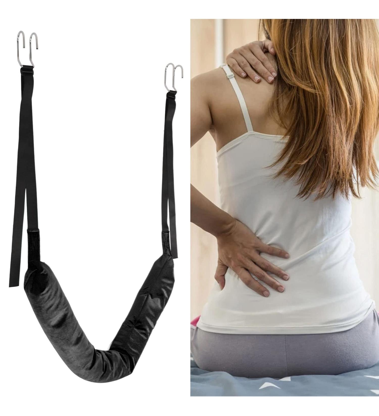 Yinhing Decompression Back Belt | Lumbar Support for Men & Women | Traction Device for Lower Back Pain Relief (Black) - Buy Online on GoSupps.com