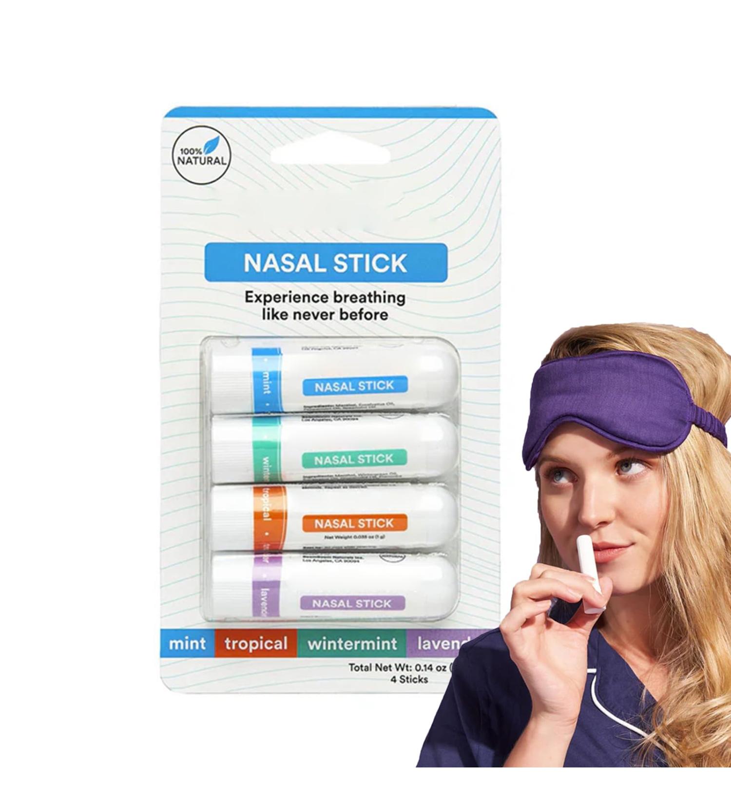 4 Pack Nasal Stick 2-in-1 Vaporizers Nasal Inhaler Portable Nasal Congestion Nasal Inhaler Sticks Improved Focus Let You Relax Every Day (1 Set) - Buy Online on GoSupps.com