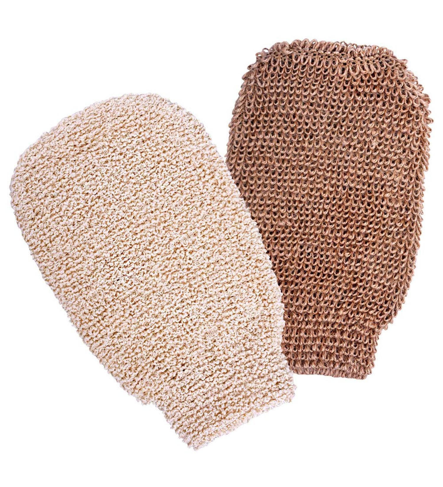 Eco-Friendly Peeling Gloves | 2-Pack Massage Shoe Bath Shower Gloves for Effective Body Care - Buy Online on GoSupps.com
